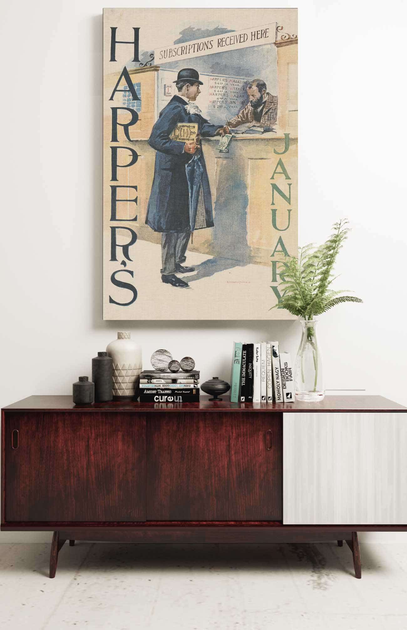 Harpers January by Edward Penfield - Image 3