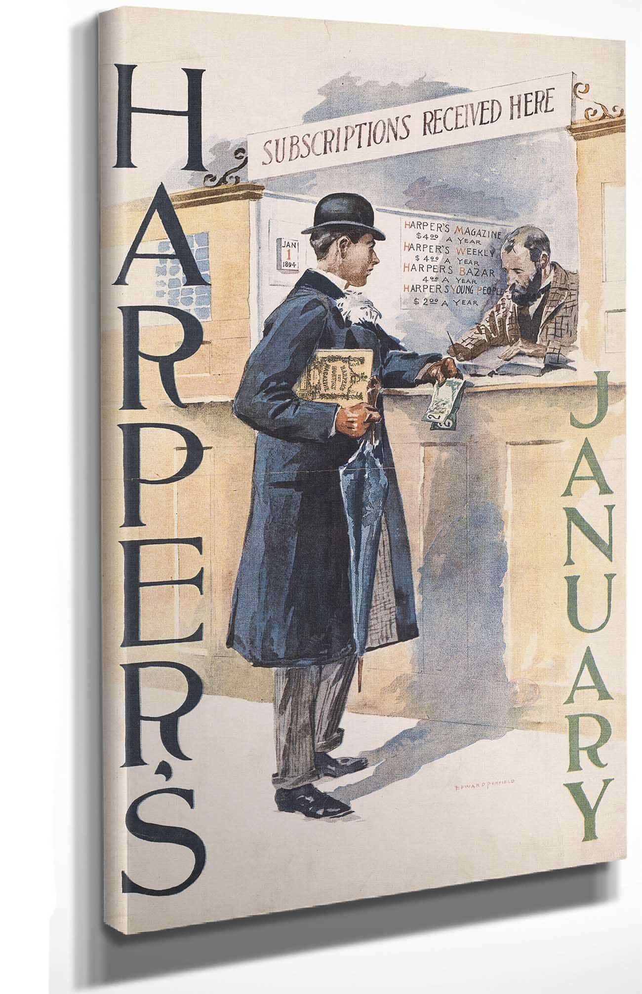 Harpers January by Edward Penfield - Image 8