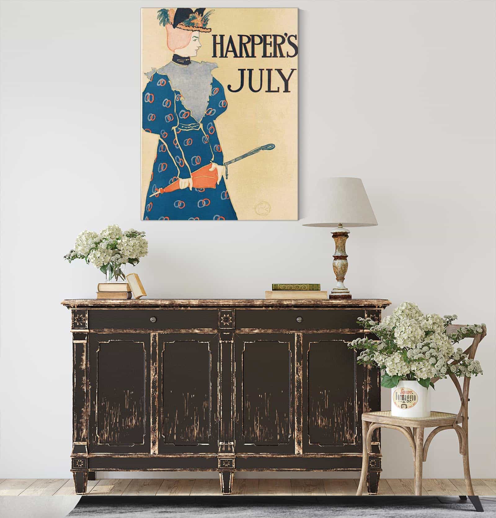 Harpers July by Edward Penfield - Image 3