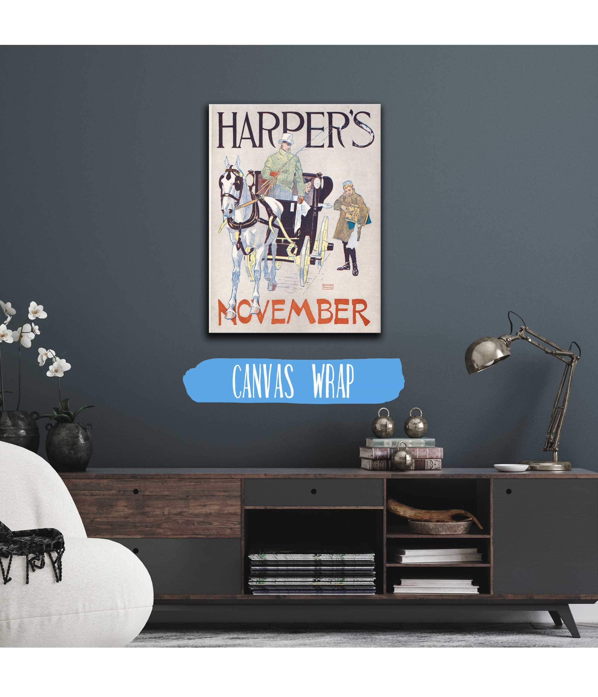 Harpers November by Edward Penfield - Image 6