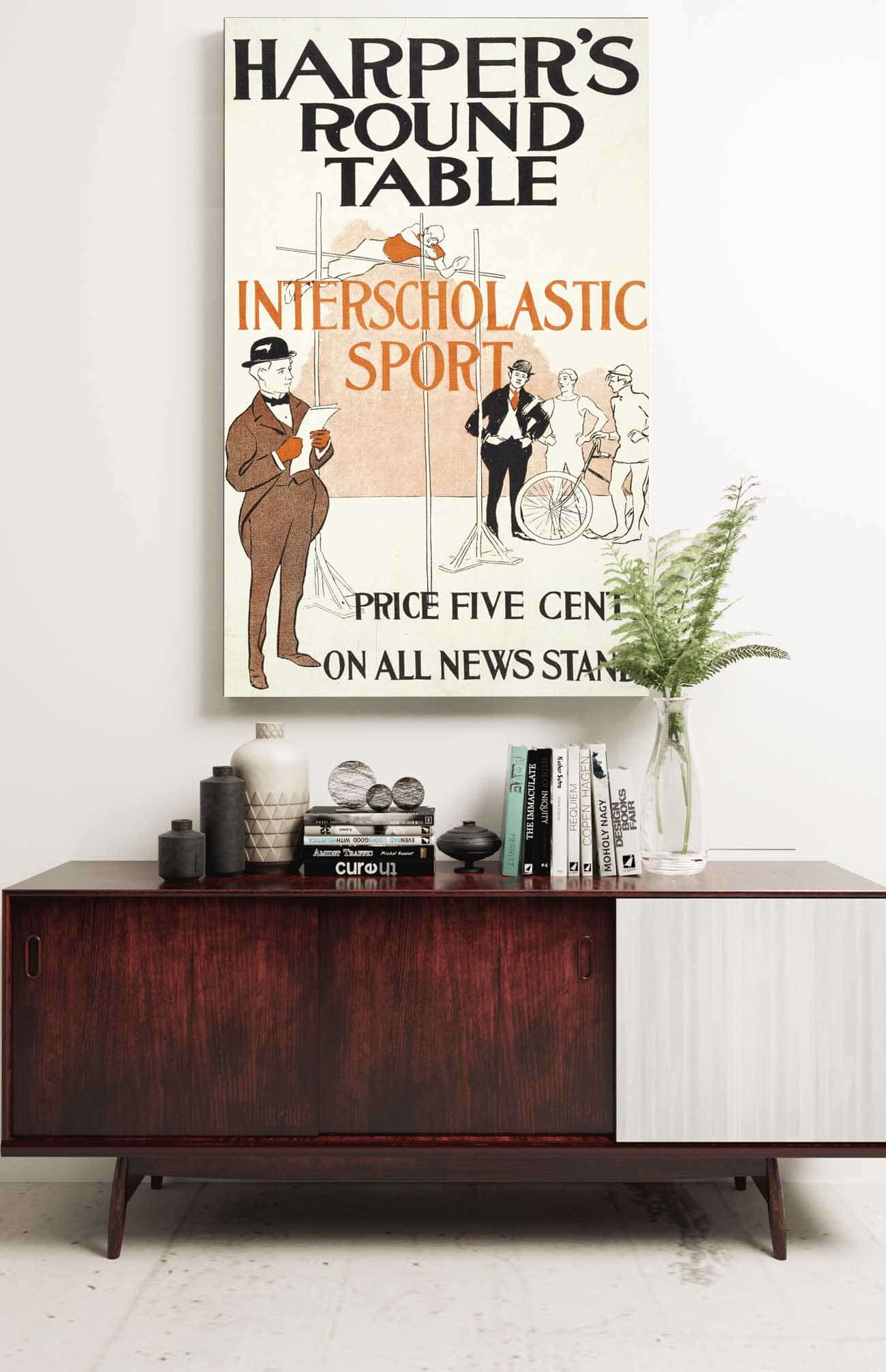Harpers Round Table Interscholastic Sport by Edward Penfield - Image 2