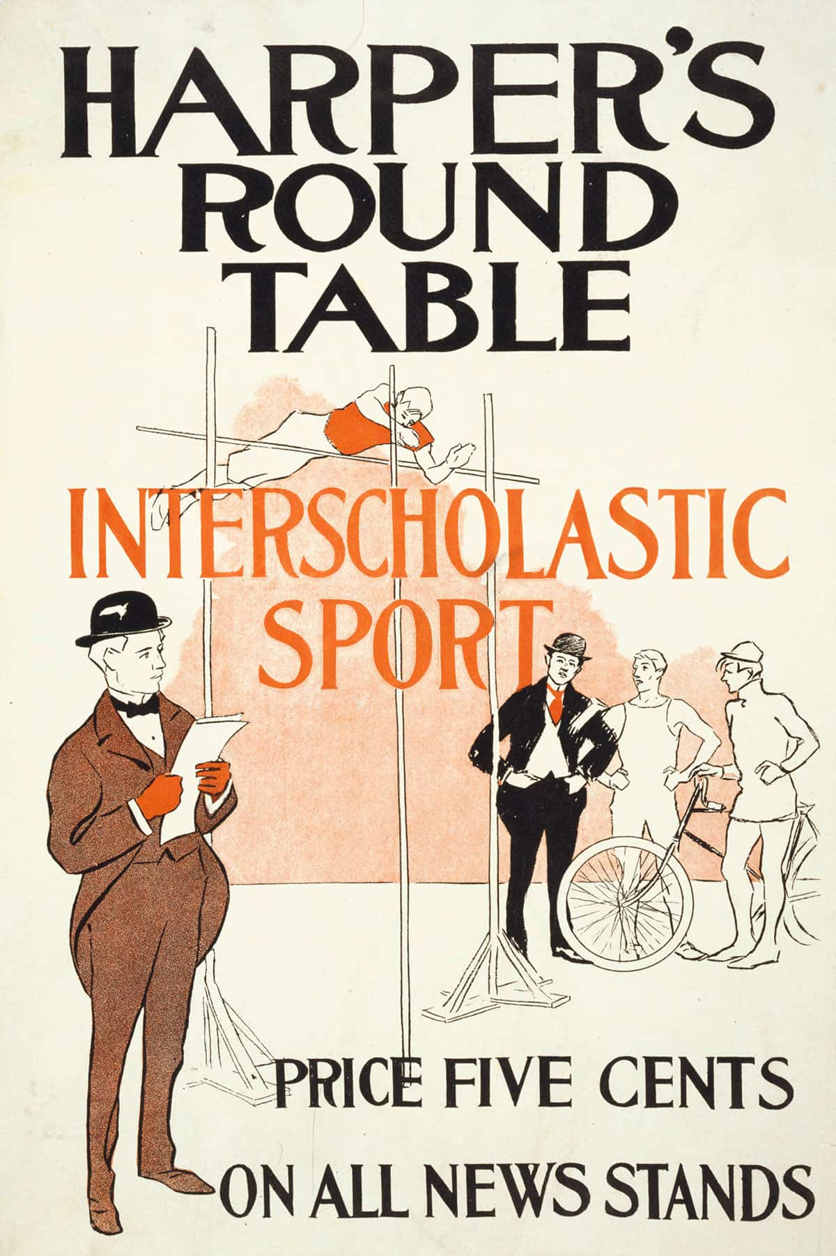 Harpers Round Table Interscholastic Sport by Edward Penfield - Image 3