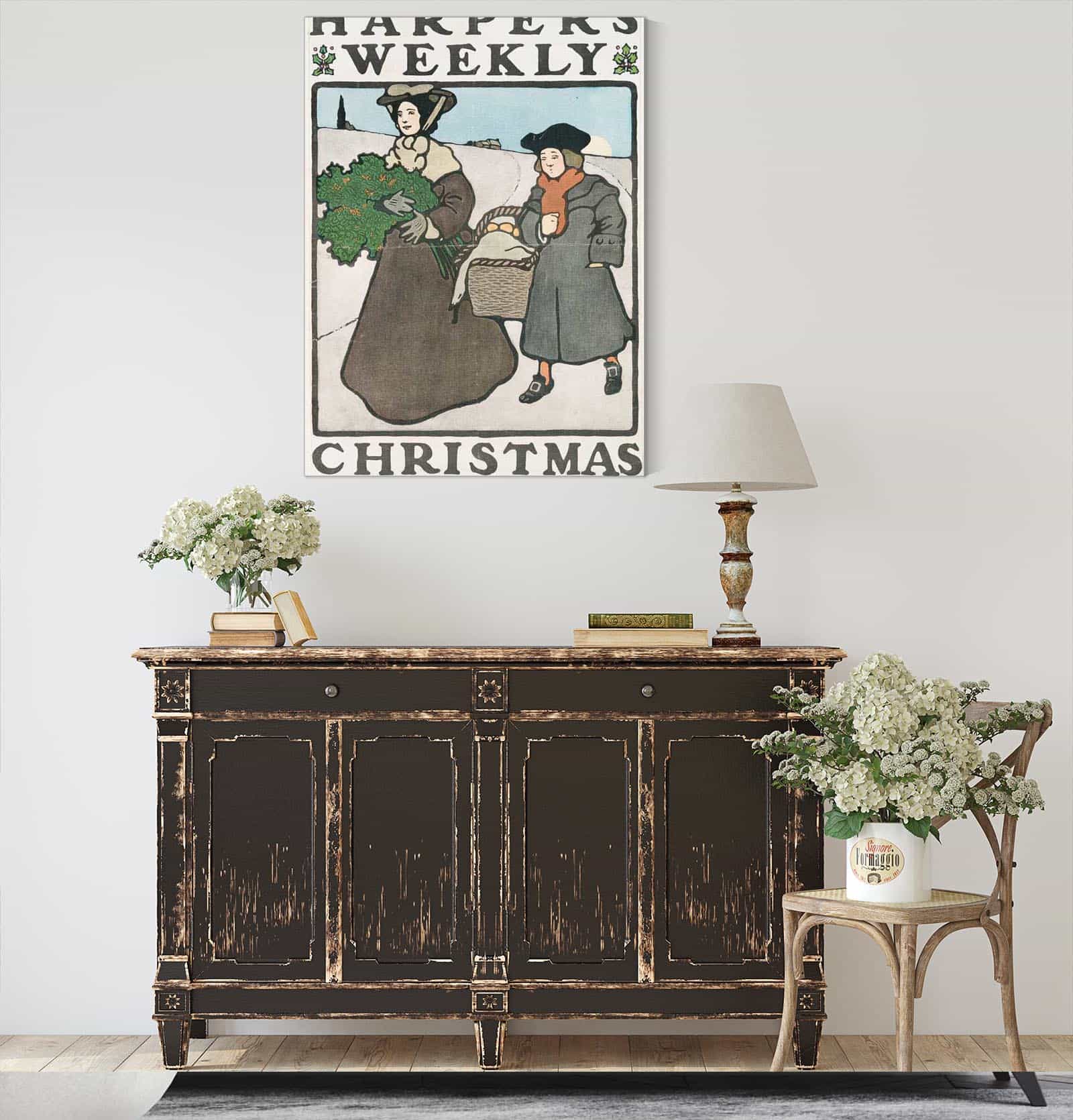 Harpers Weekly Christmas  by Edward Penfield - Image 5