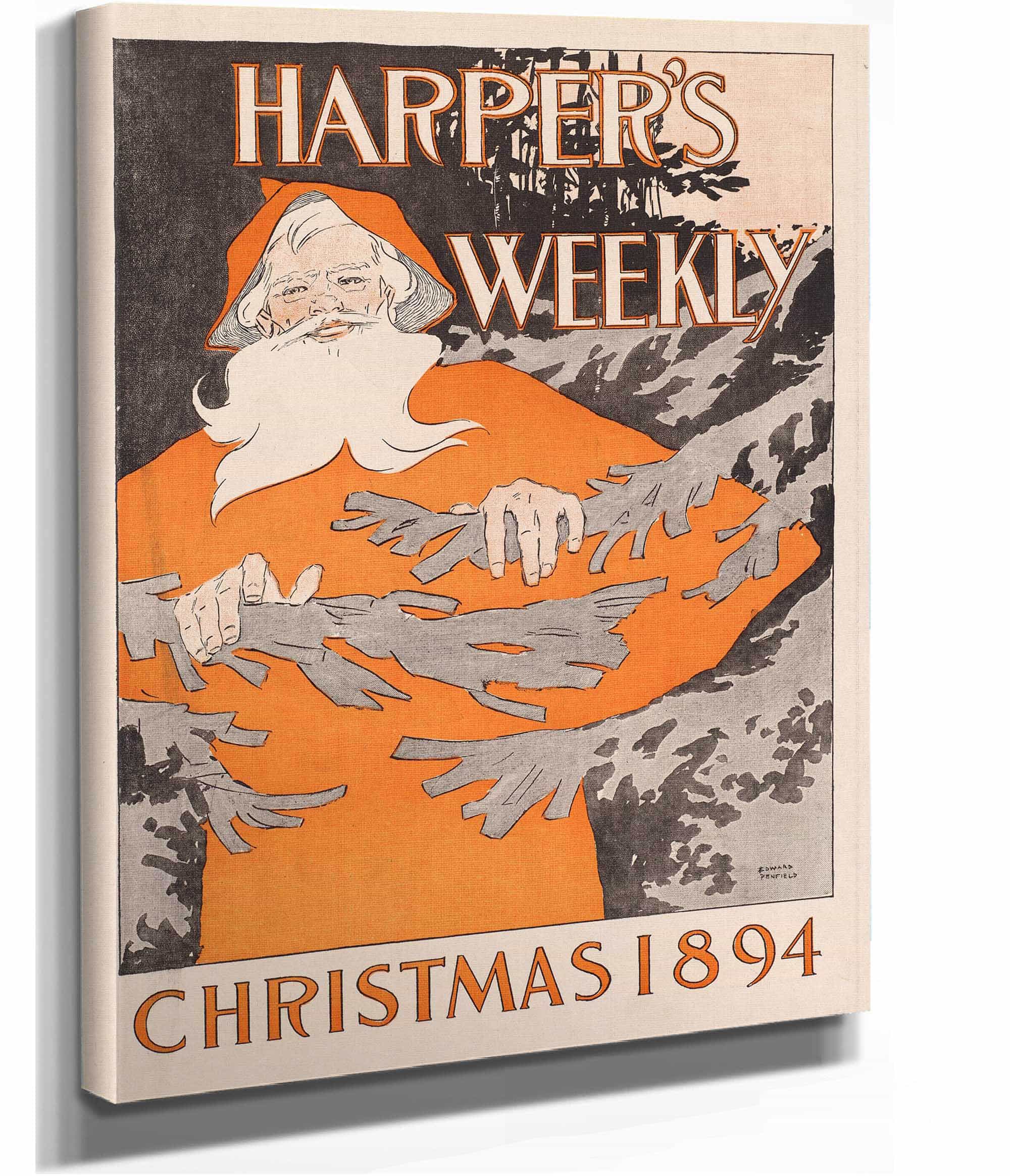 Harpers Weekly Christmas  by Edward Penfield - Image 7