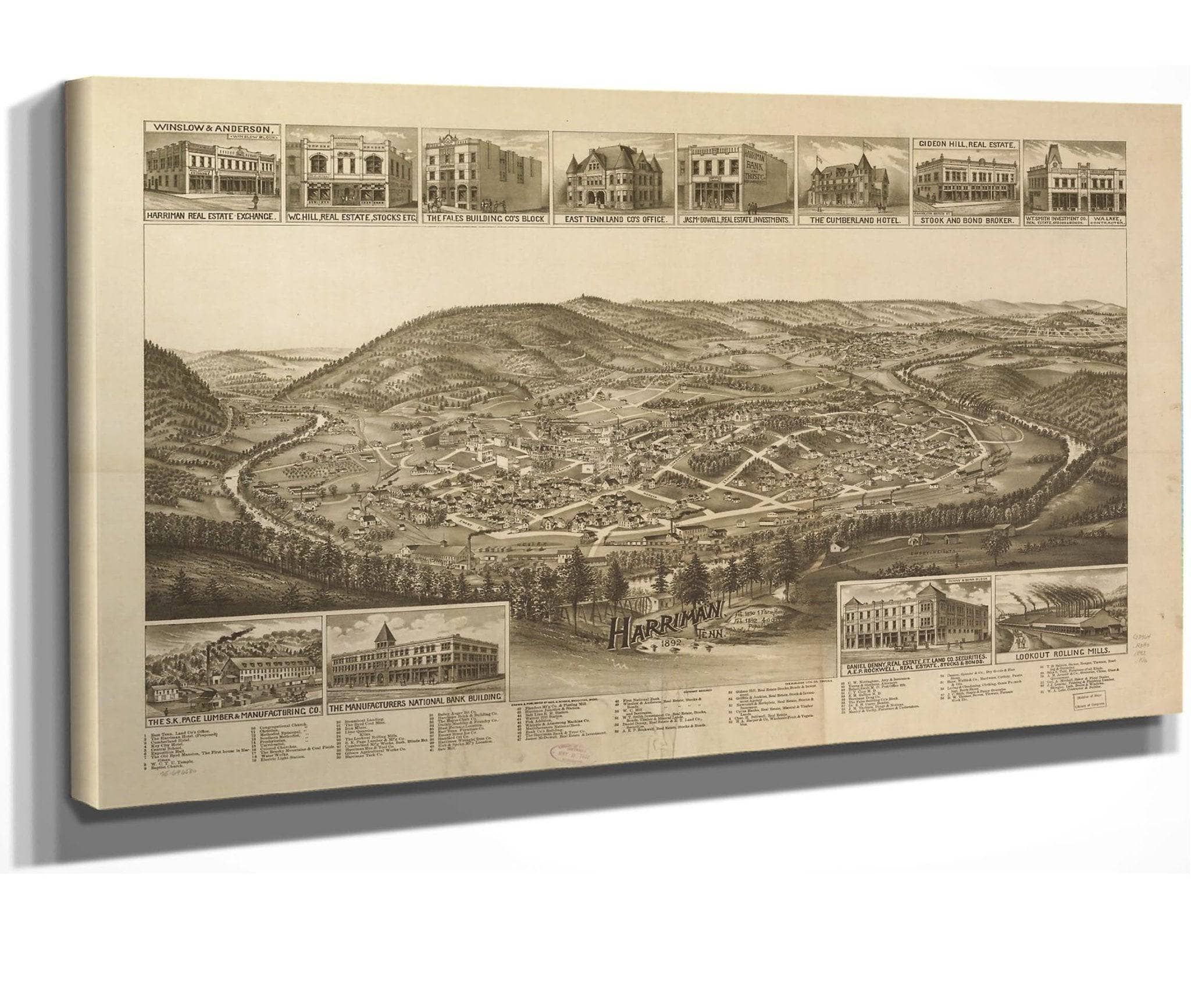 Harriman Tenn 1892 State Of Tennessee