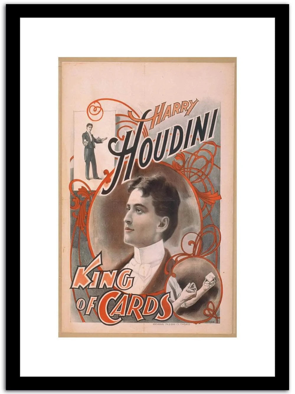 Harry King Of Cards Vintage Circus Poster