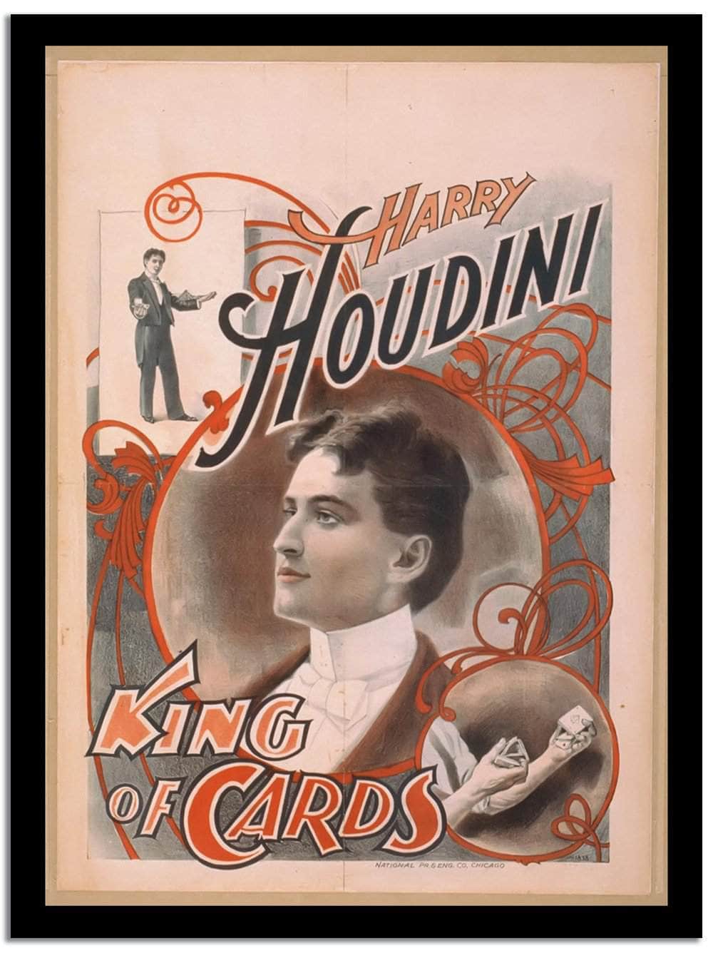 Harry King Of Cards Vintage Circus Poster - Image 2
