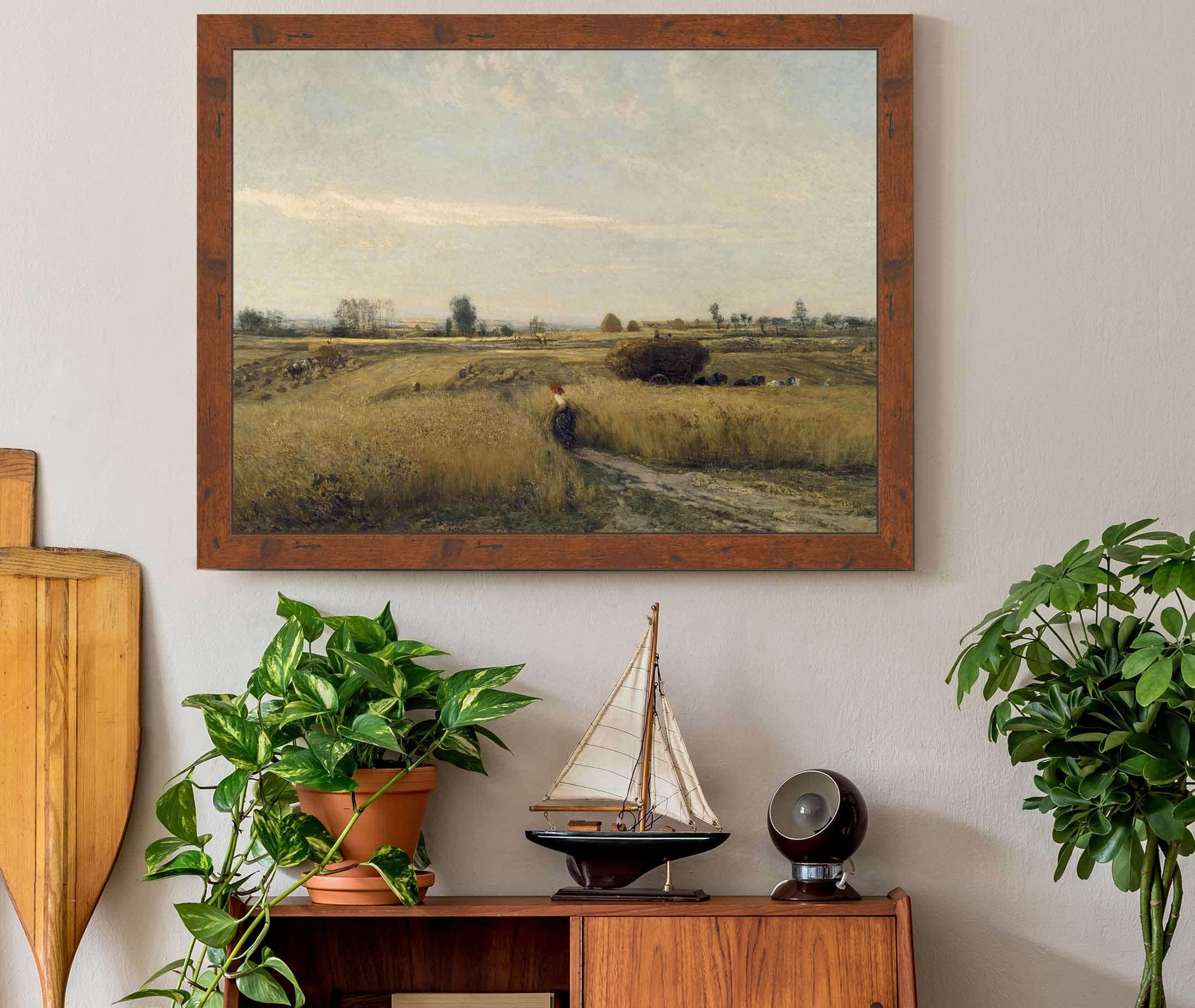 Harvest by Charles Francois Daubigny - Image 3
