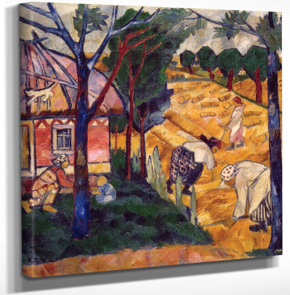 Harvesting 1907 By Natalia Goncharova