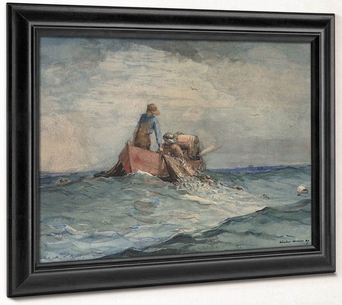 Hauling In The Nets By Winslow Homer - Image 8