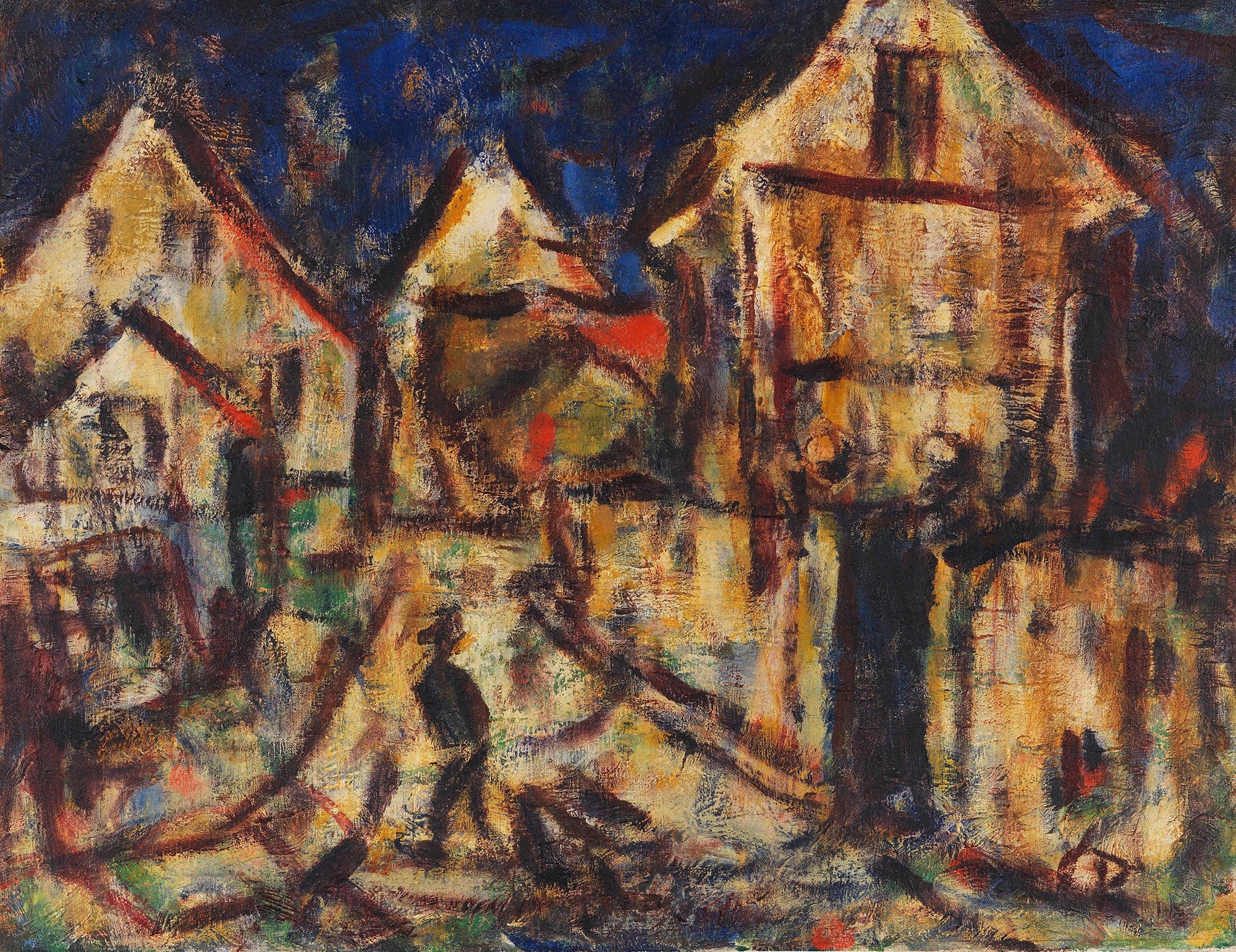 Hauser In Soest by Christian Rohlfs