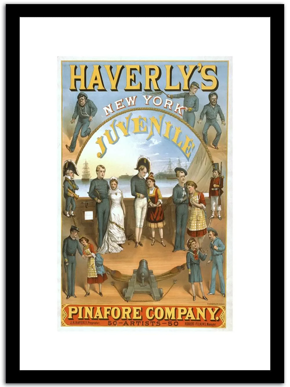 Haverly's Vintage Poster
