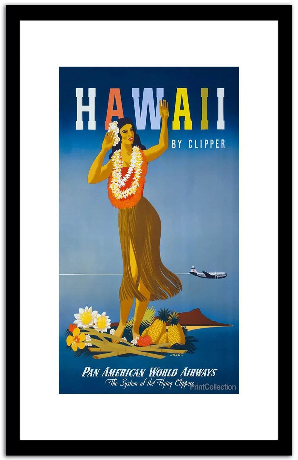 Hawaii Vintage Posterb