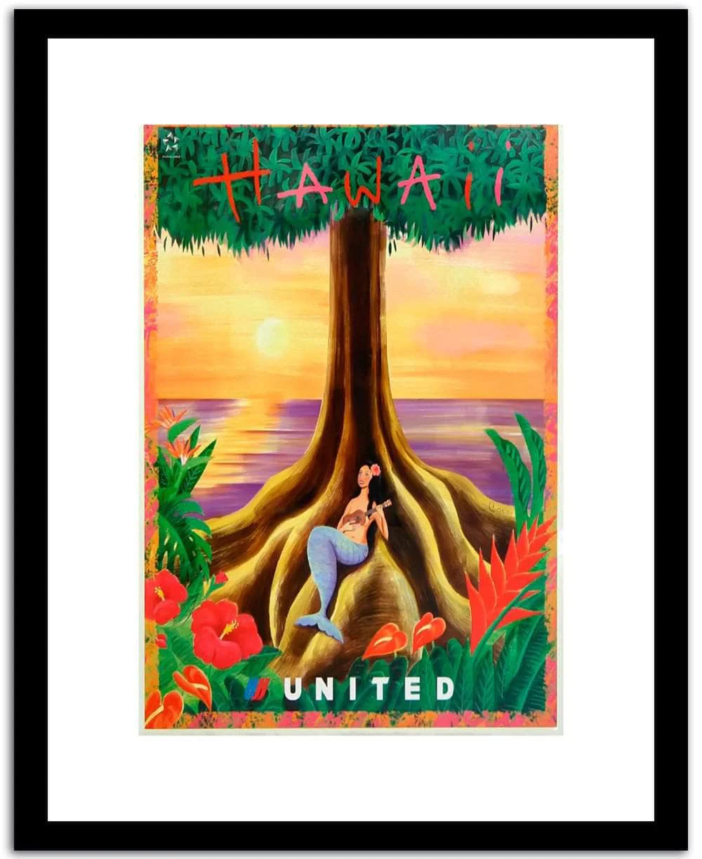 Hawaii Vintage Posterc