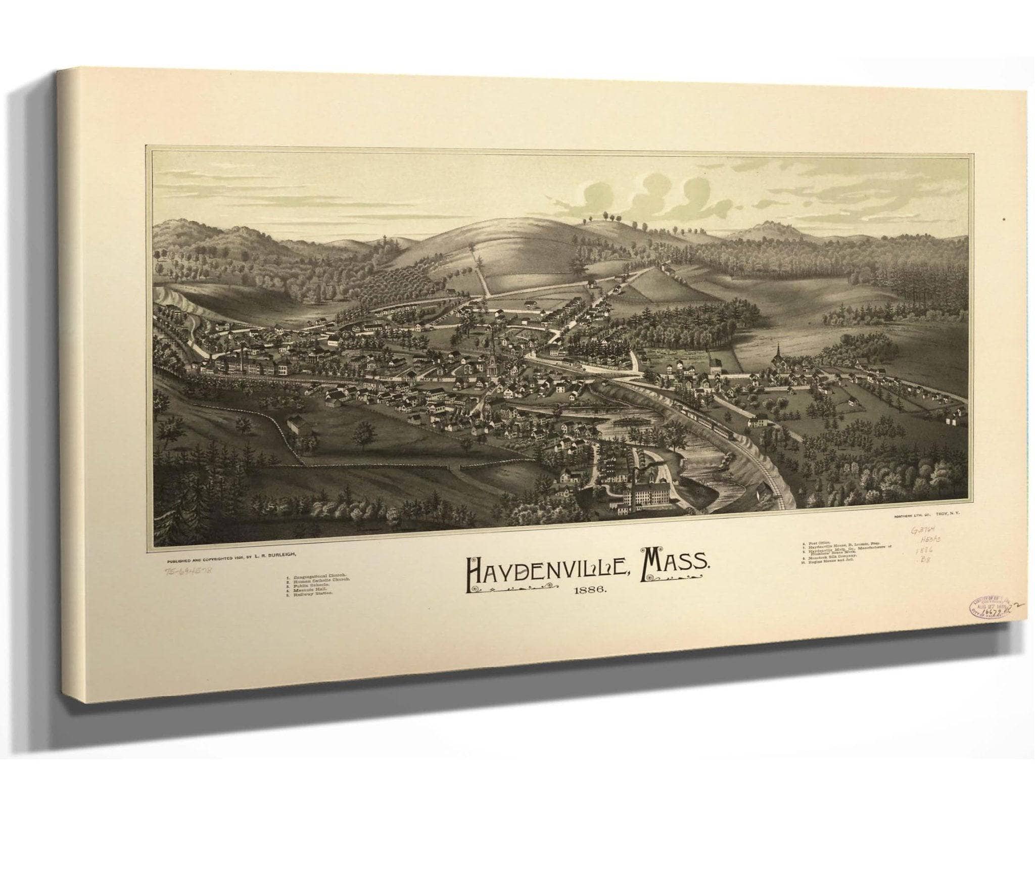 Haydenville Mass 1886 State Of Massachusetts