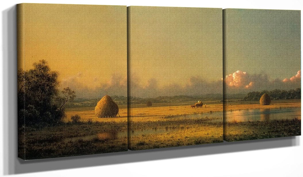 Hayfields A Clear Day By Martin Johnson Heade