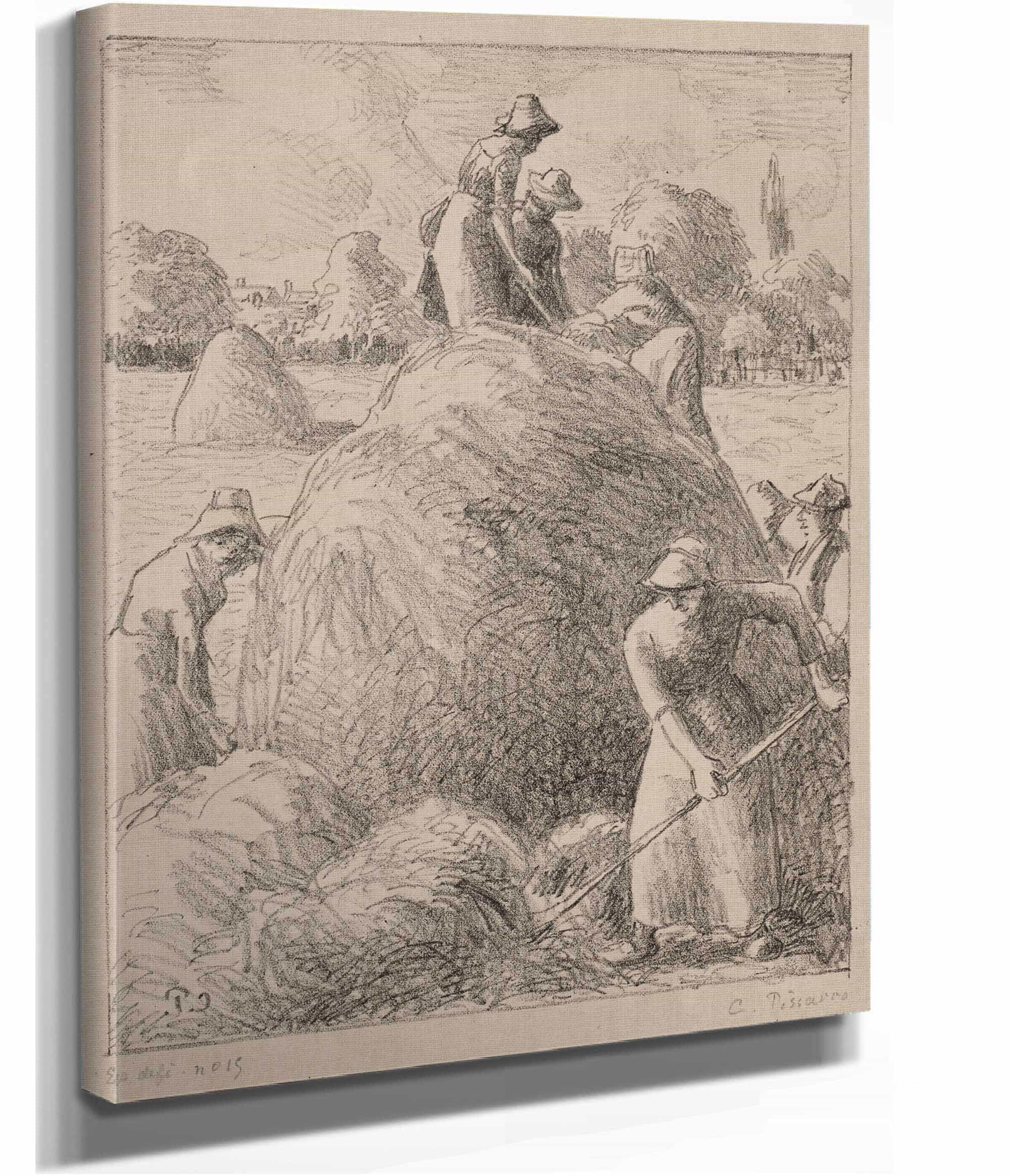 Haymakers Of Eragny by Camille Pissarro - Image 2