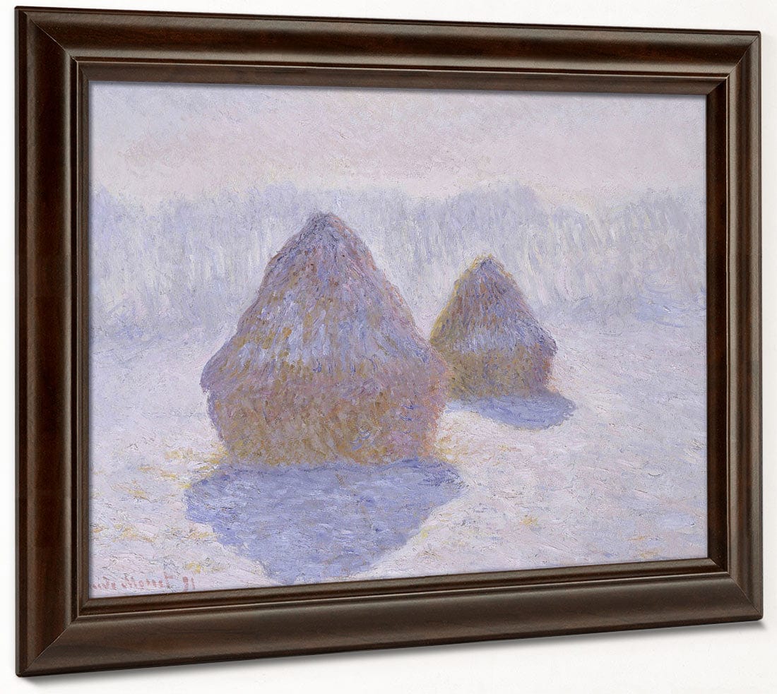 Haystacks (Effect Of Snow And Sun) By Claude Monet - Image 4
