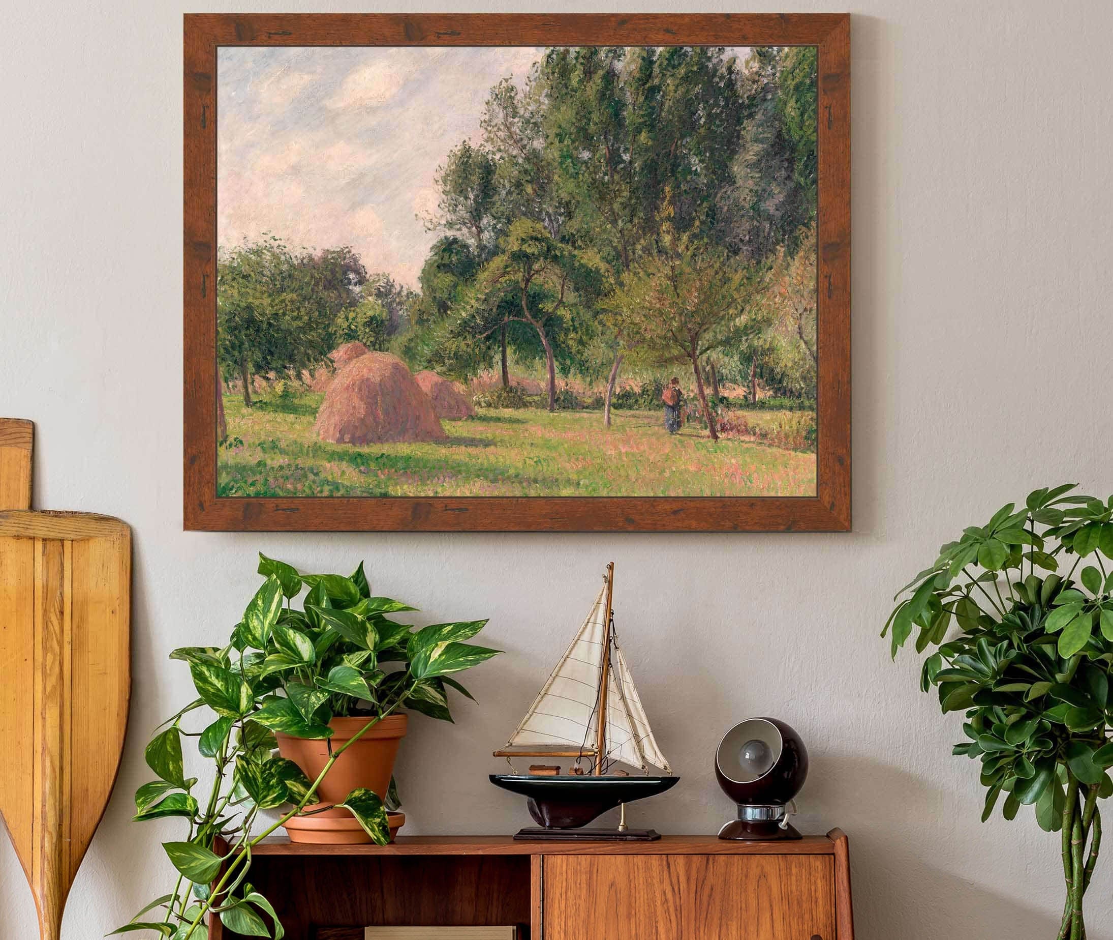 Haystacks Morning Eragny by Camille Pissarro - Image 3