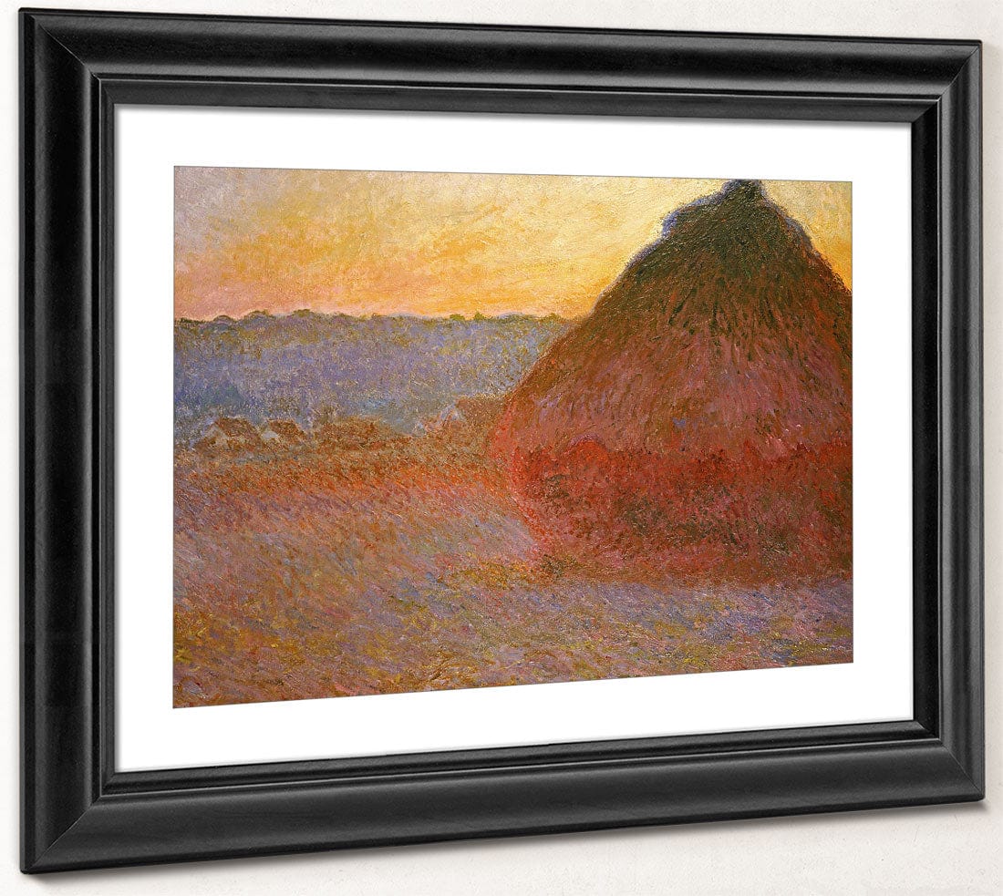 Haystacks, Pink And Blue Impressions By Claude Monet - Image 2