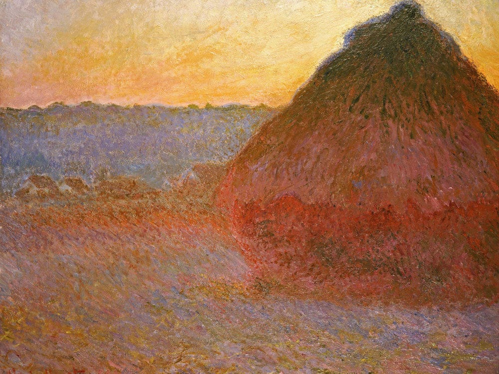 Haystacks, Pink And Blue Impressions By Claude Monet - Image 5