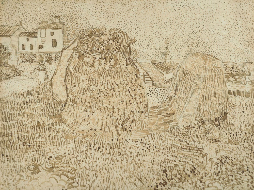 Haystacks By Vincent Van Gogh - Image 7