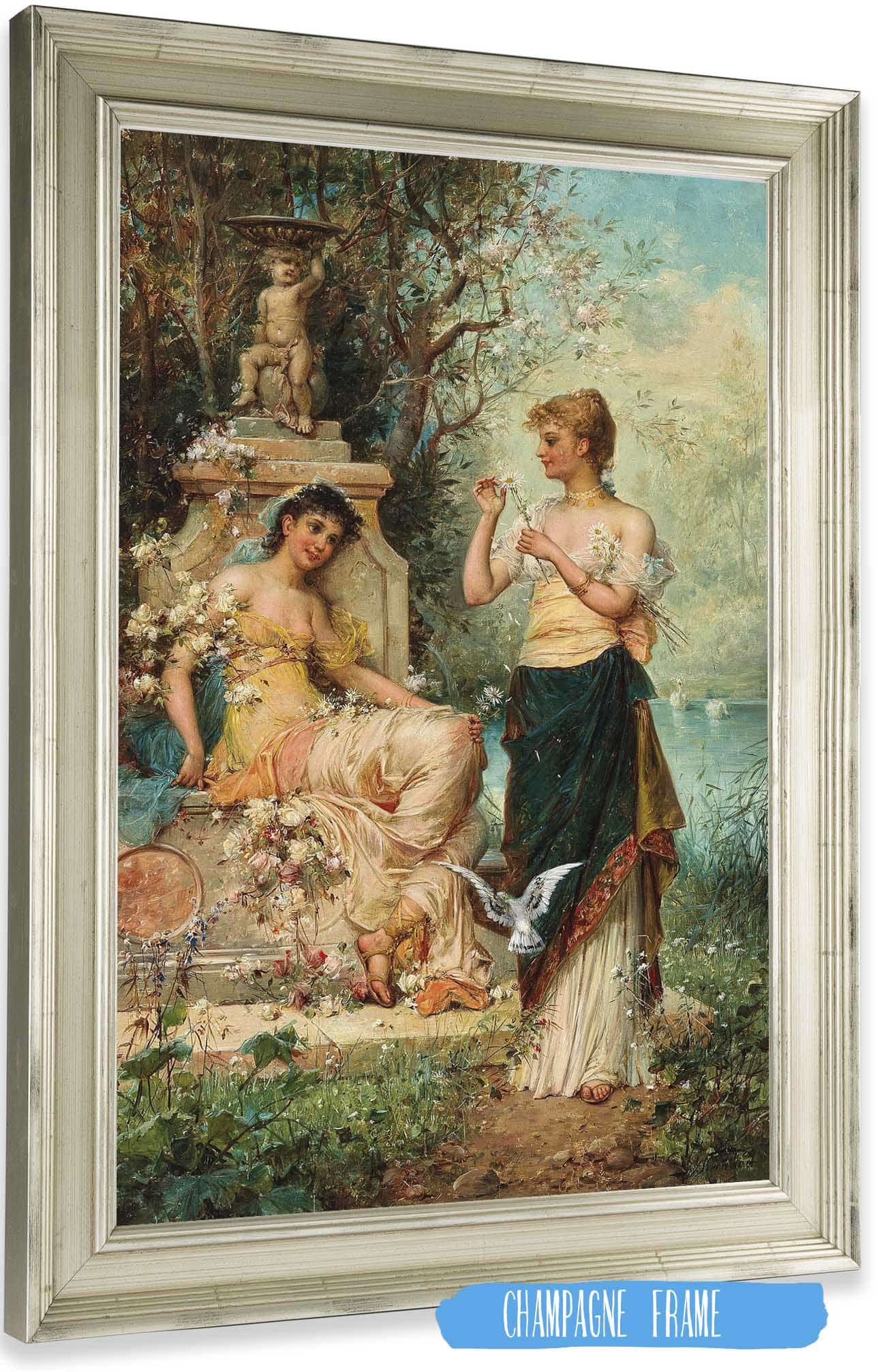 He Loves Me He Loves Me Not by Hans Zatzka