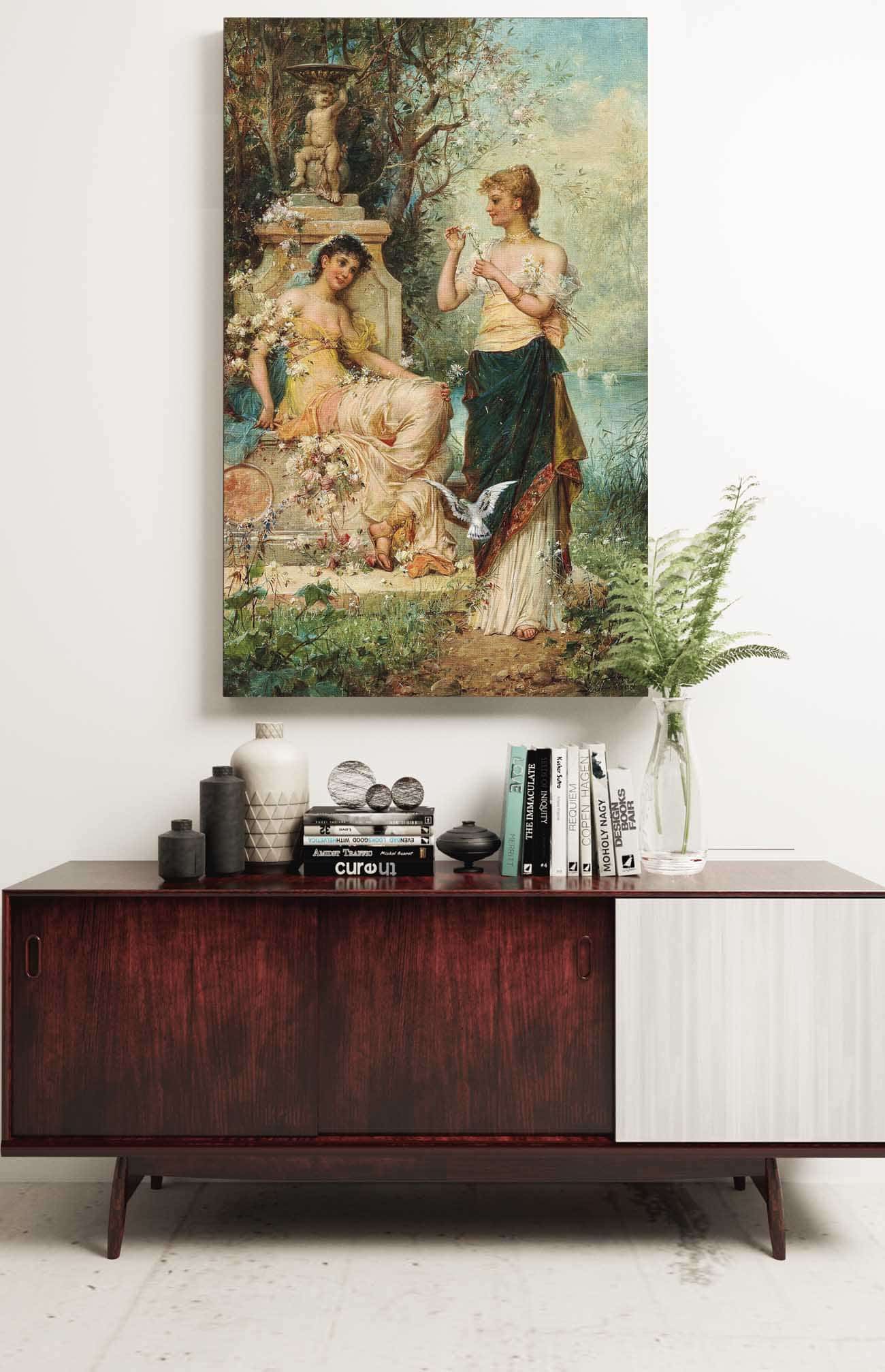 He Loves Me He Loves Me Not by Hans Zatzka - Image 2