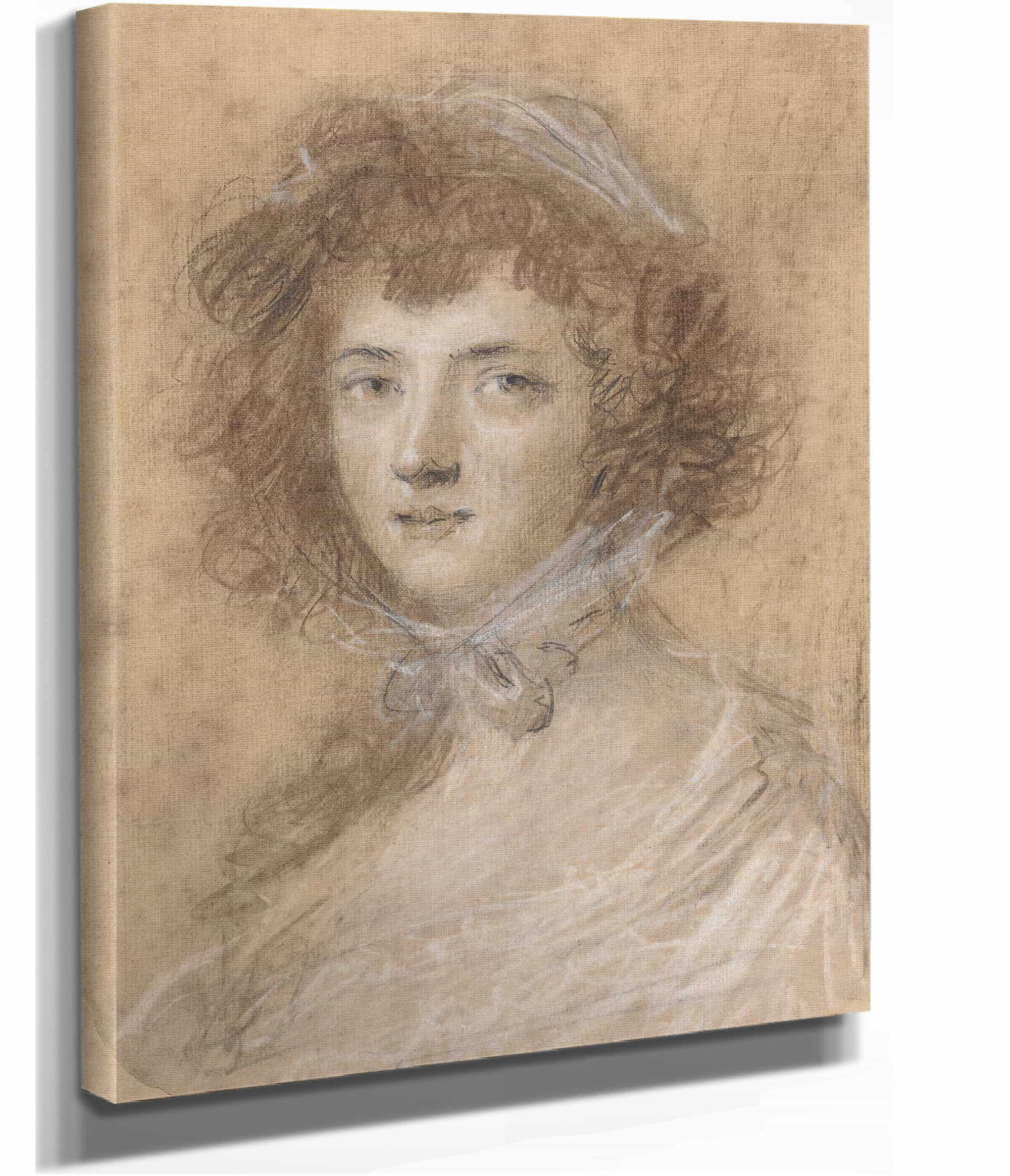 Head And Bust Of A Woman by Sir Joshua Reynolds - Image 2