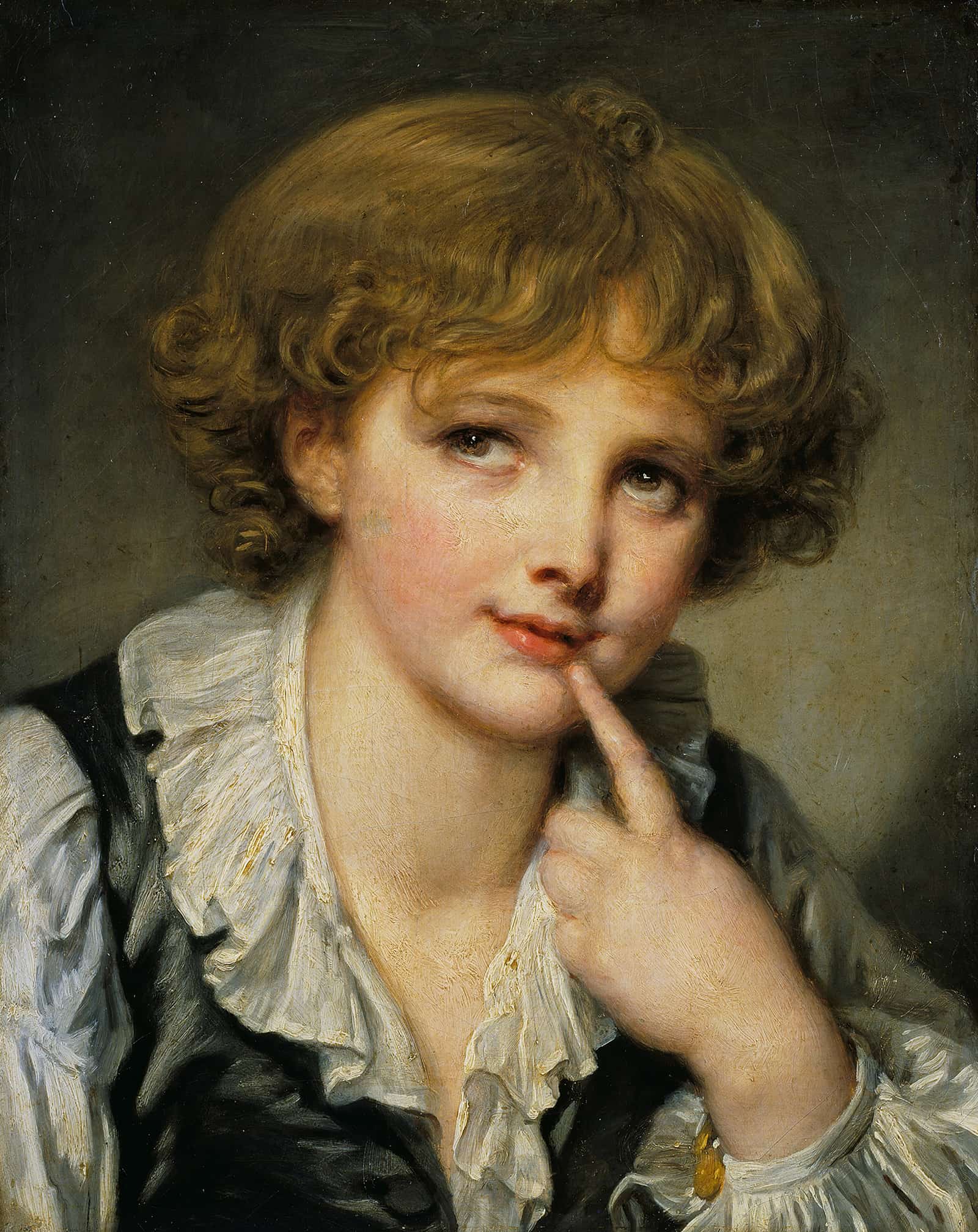 Head Of A Boy by Jean Baptiste Greuze - Image 2