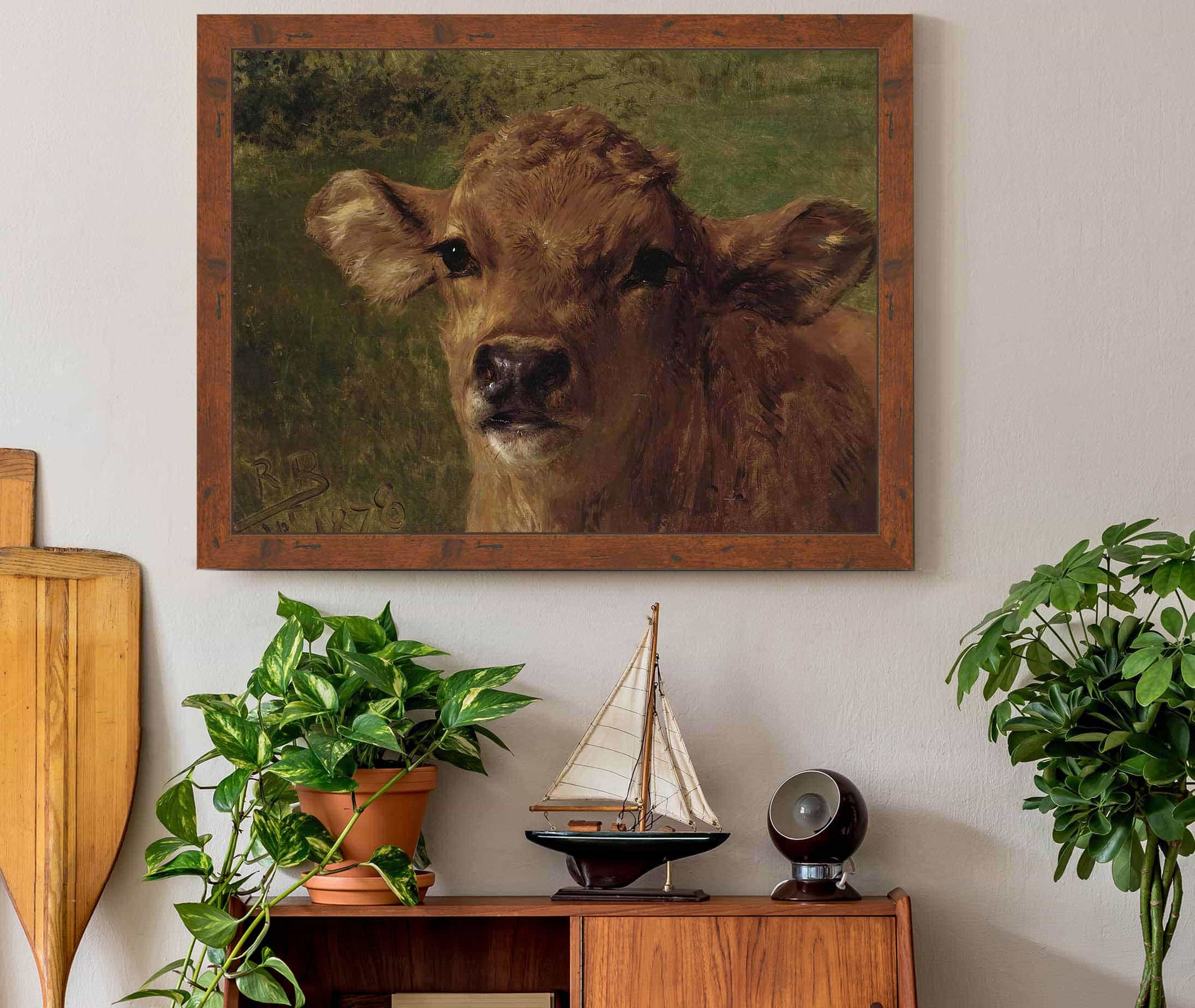 Head Of A Calf by Rosa Bonheur - Image 3