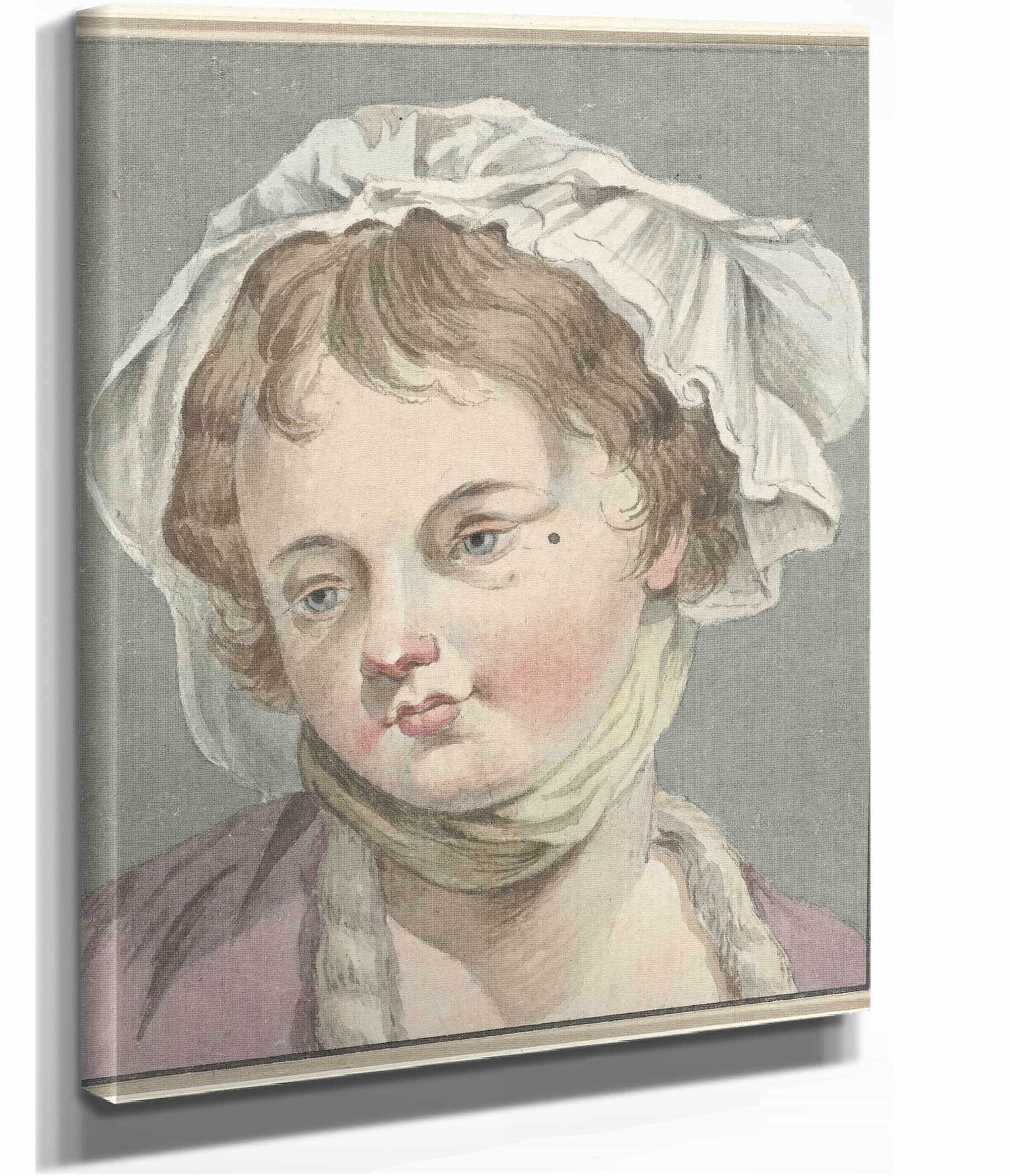 Head Of A Girl by Jean Baptiste Greuze