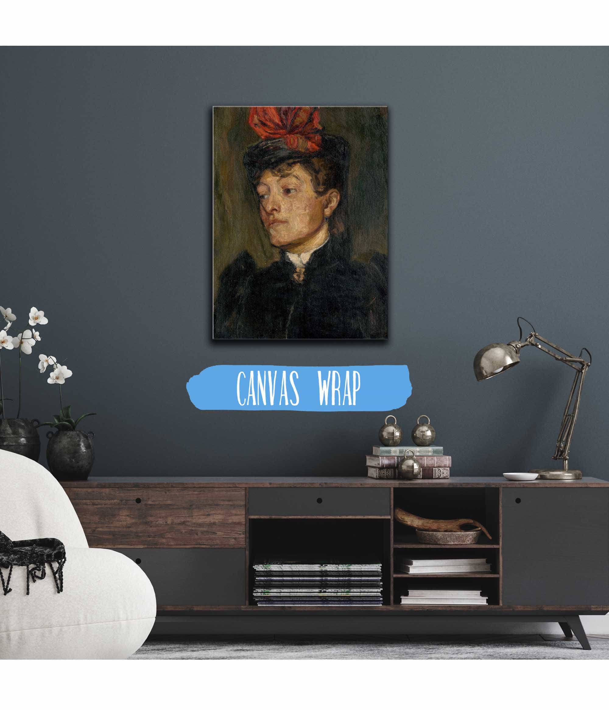 Head Of A Lady In A Hat by Jozef Hanula - Image 3