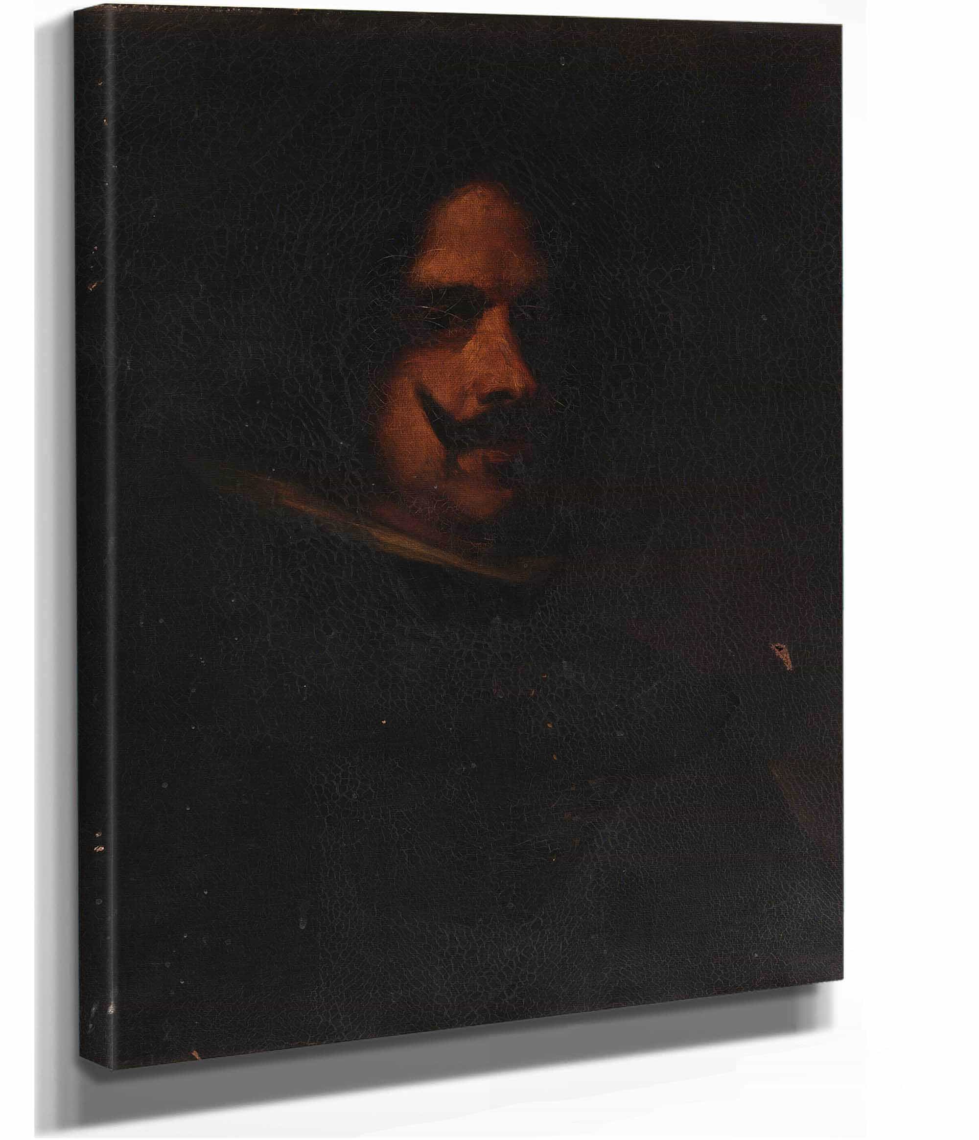 Head Of A Man Copy After Diego Velazquez by William Merritt Chase - Image 2