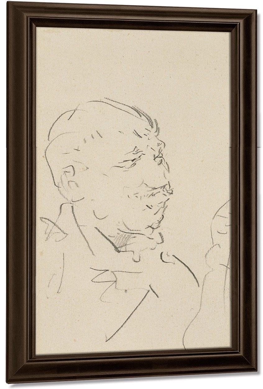 Head Of A Man By Henri Marie Raymond De Toulouse Lautrec Monfa - Image 5