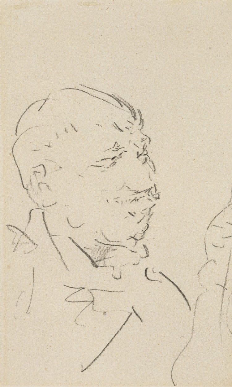 Head Of A Man By Henri Marie Raymond De Toulouse Lautrec Monfa - Image 6