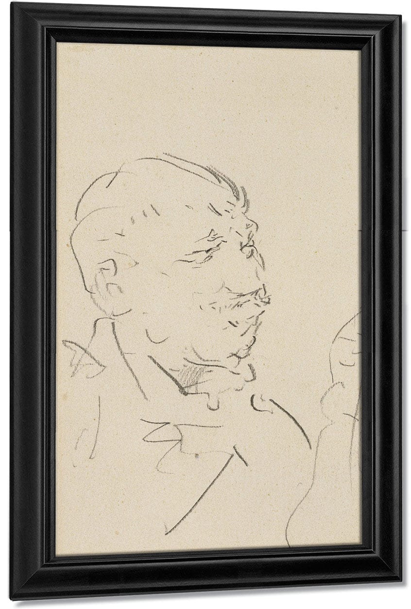 Head Of A Man By Henri Marie Raymond De Toulouse Lautrec Monfa - Image 7