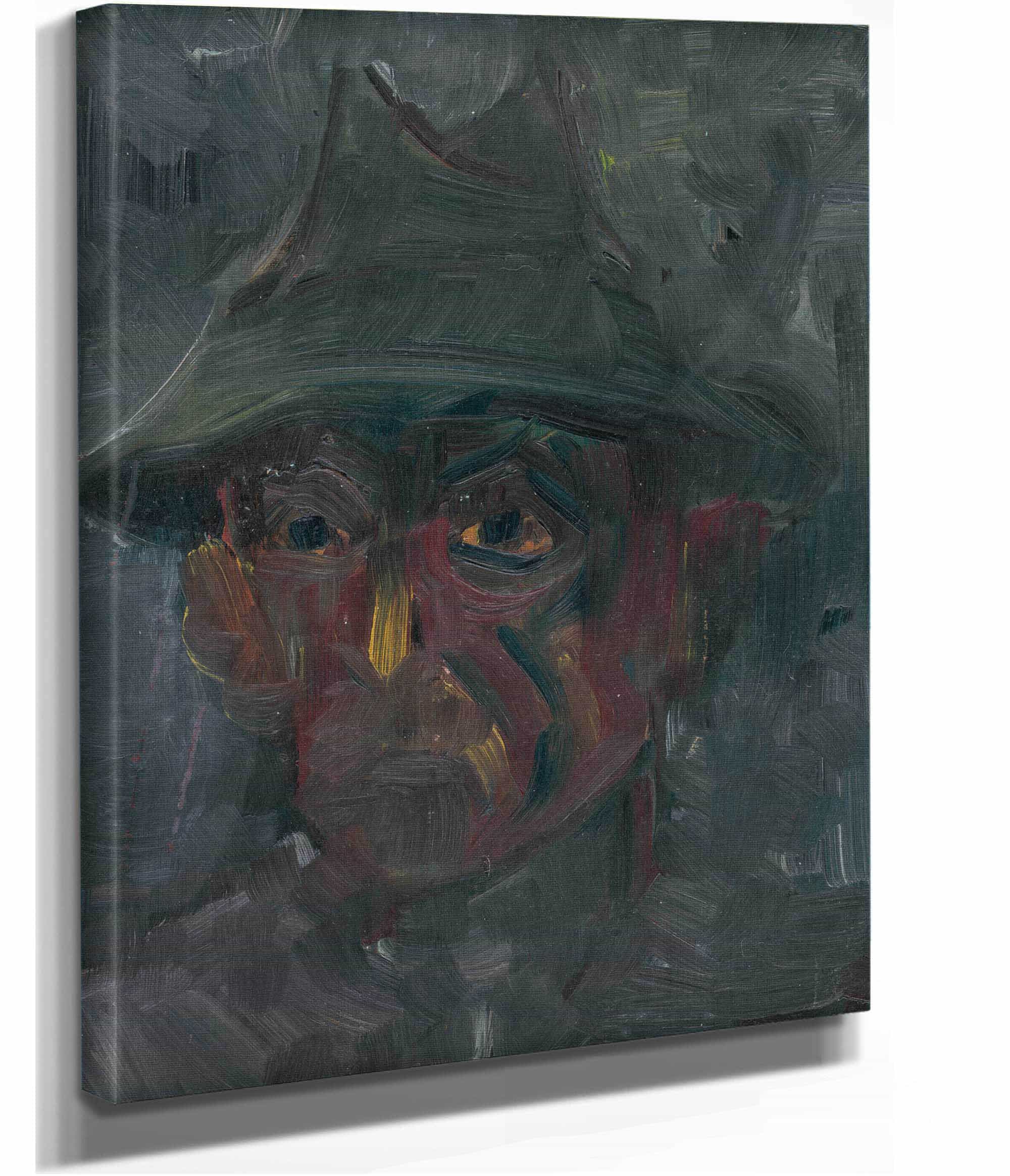 Head Of A Man In A Hat   by Arnold Peter Weisz Kubincan - Image 2