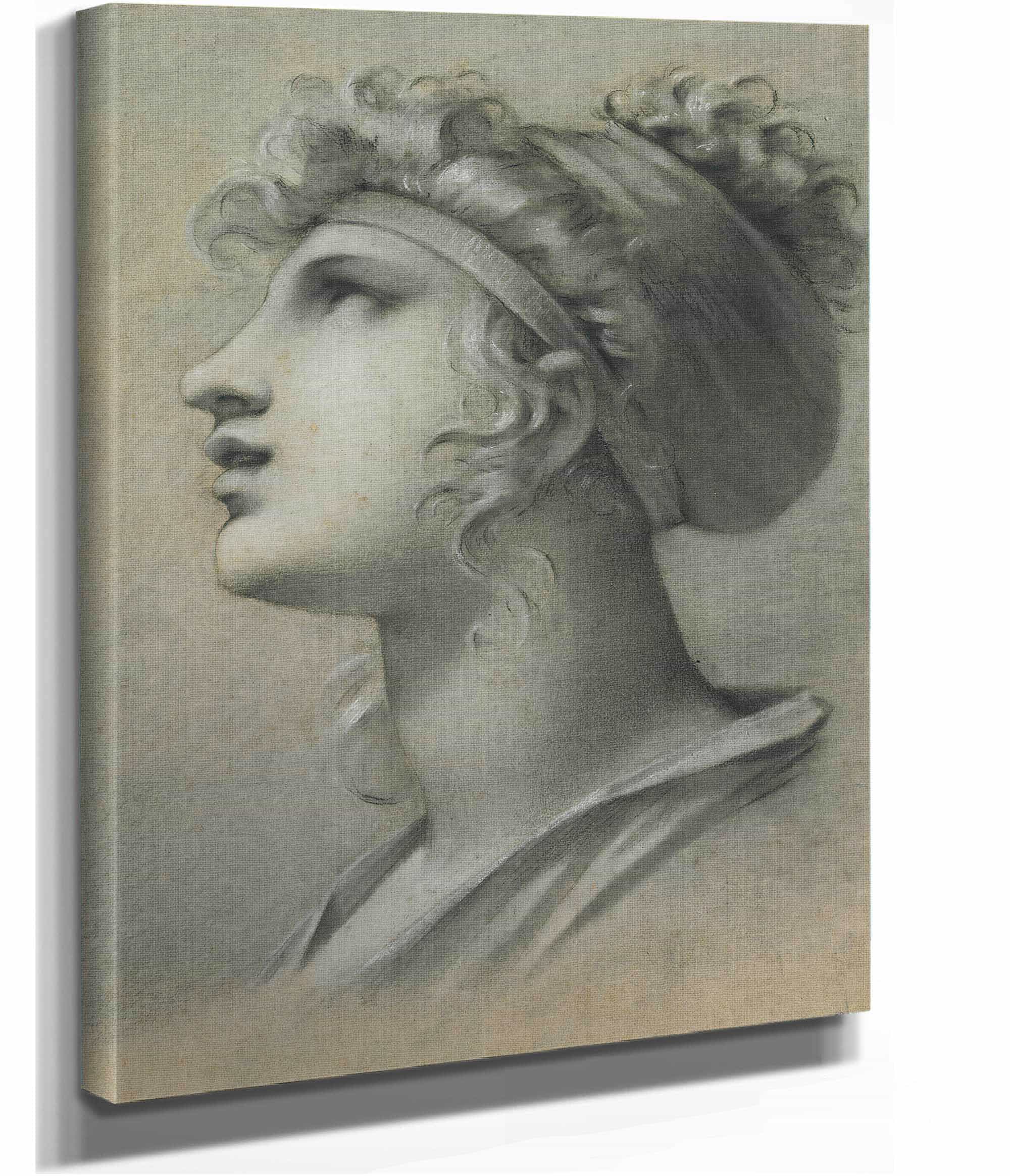 Head Of A Muse by Pierre Paul Prudhon - Image 2