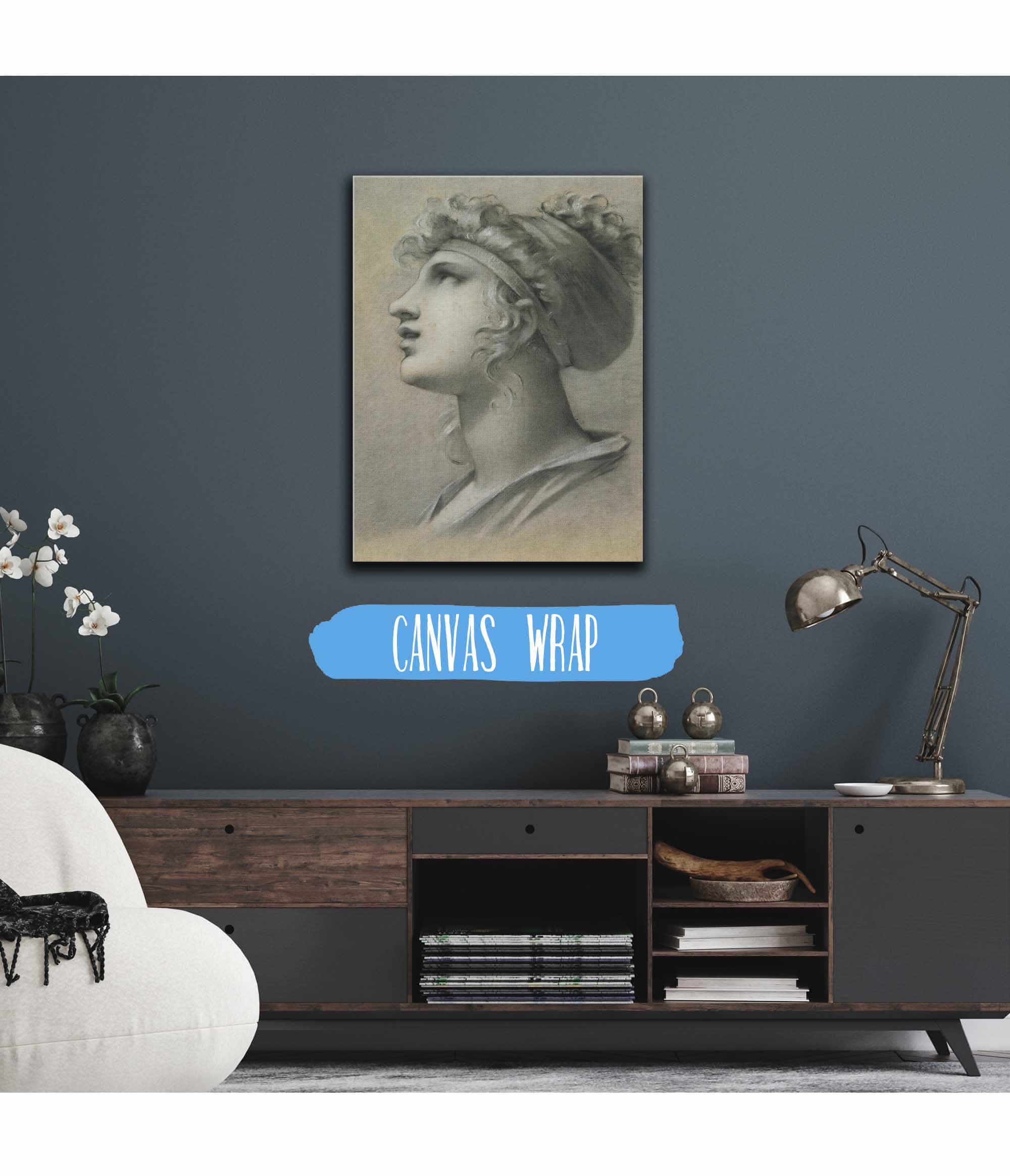 Head Of A Muse by Pierre Paul Prudhon - Image 3