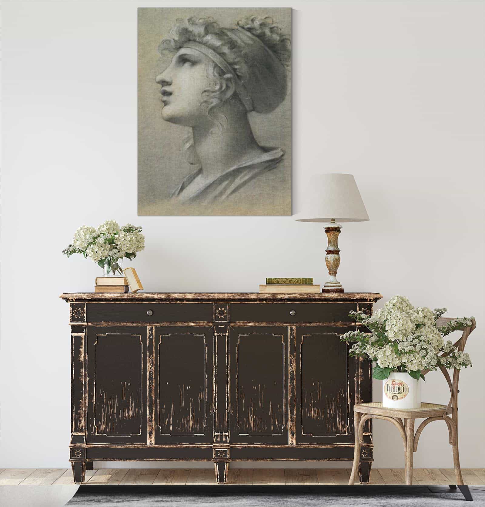 Head Of A Muse by Pierre Paul Prudhon - Image 4