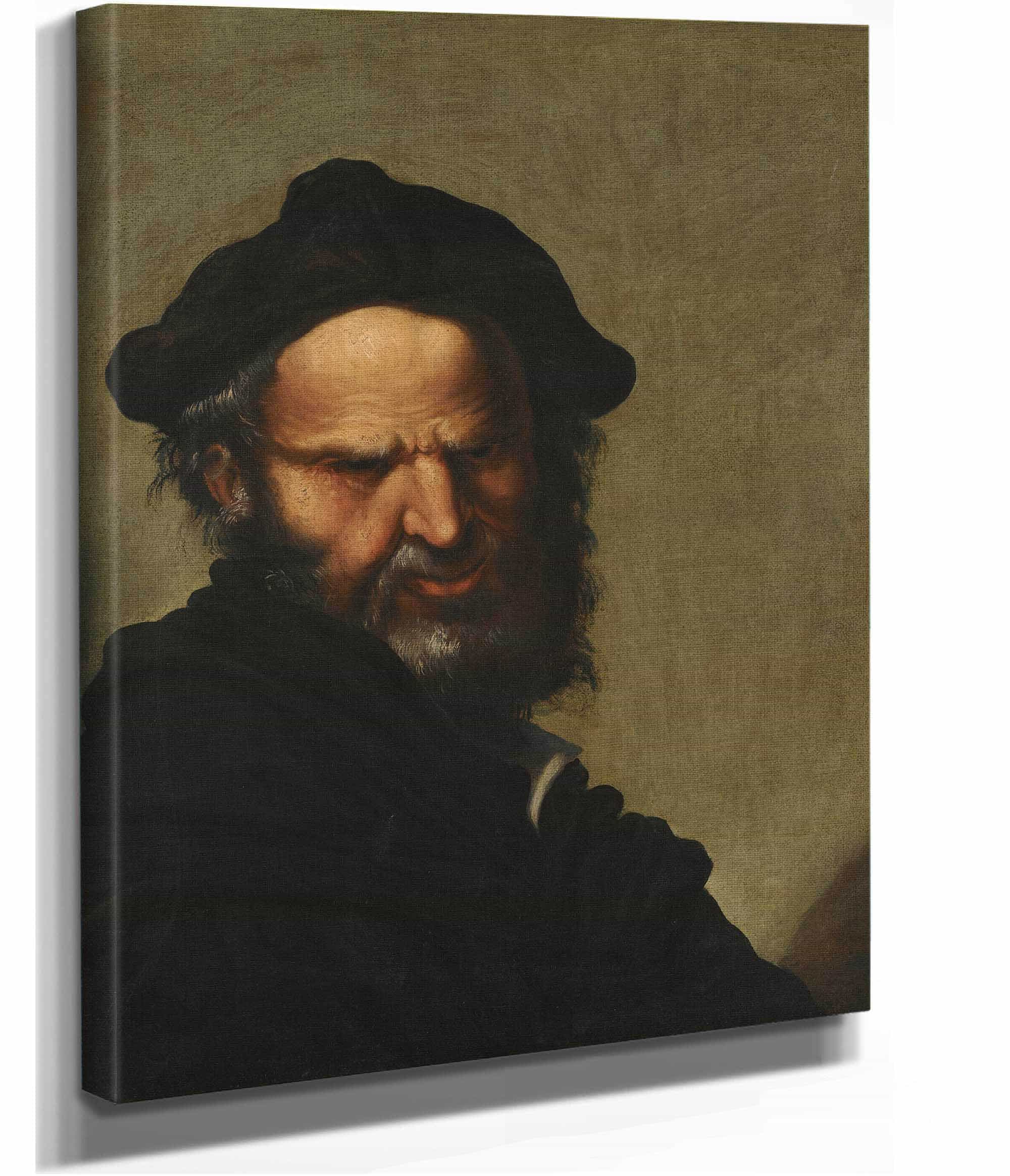 Head Of A Philosopher by Salvator Rosa - Image 2