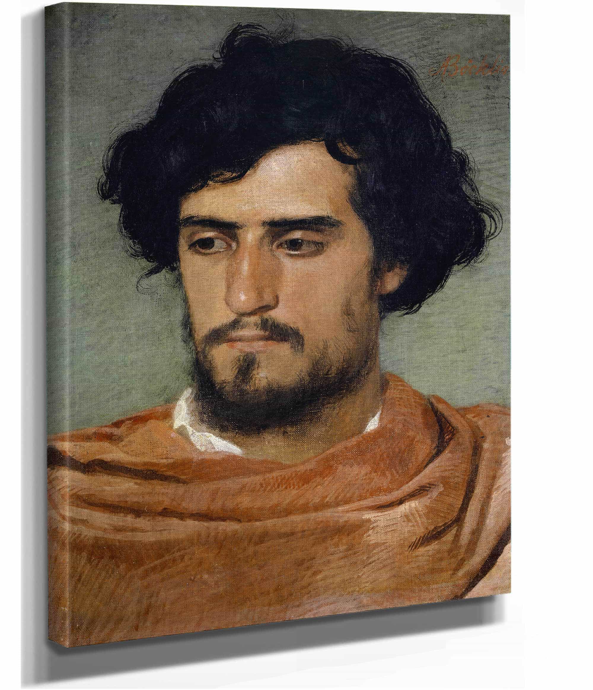 Head Of A Roman by Arnold Bocklin - Image 2
