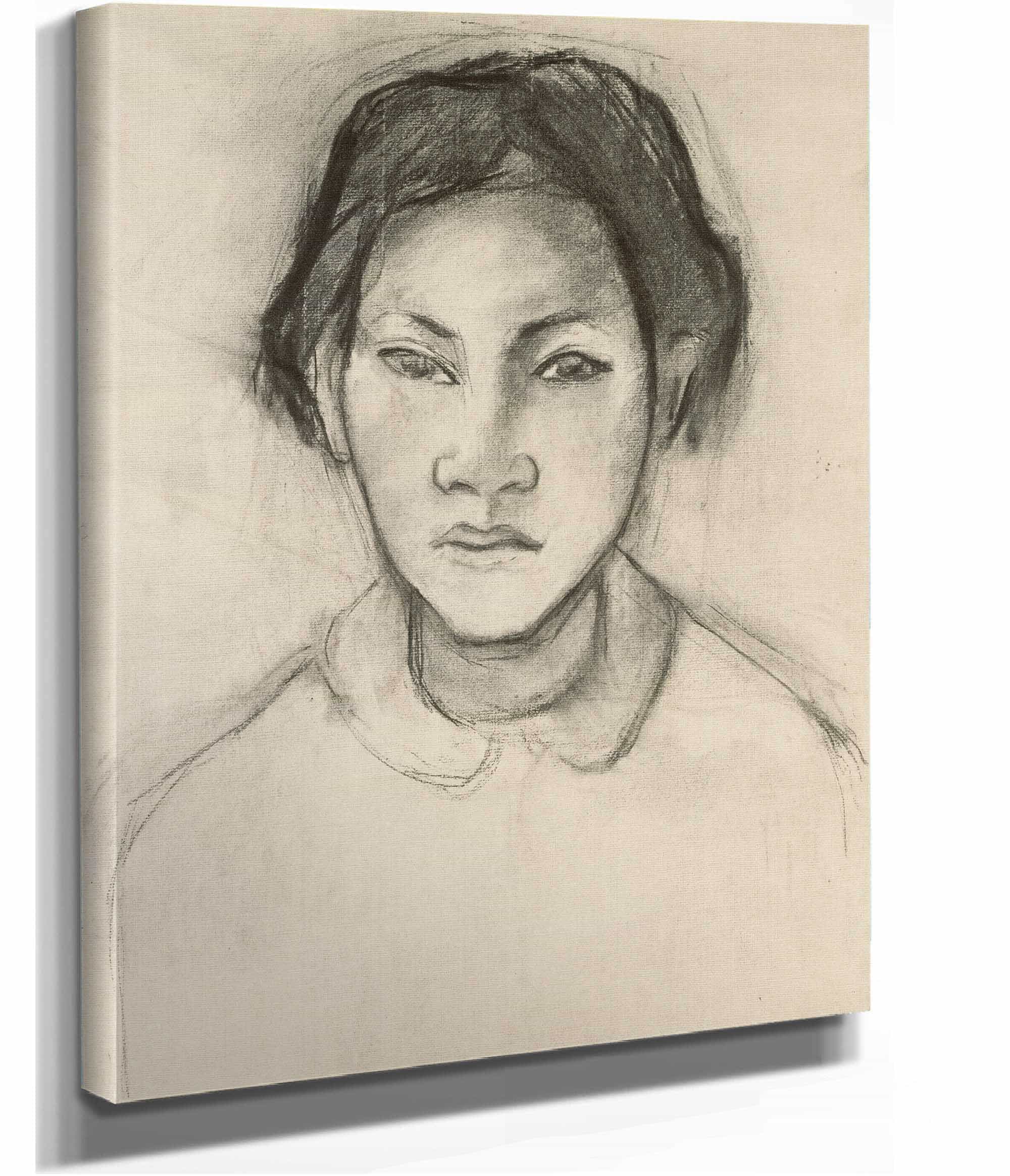 Head Of A Tahitian Woman by Paul Gauguin - Image 5
