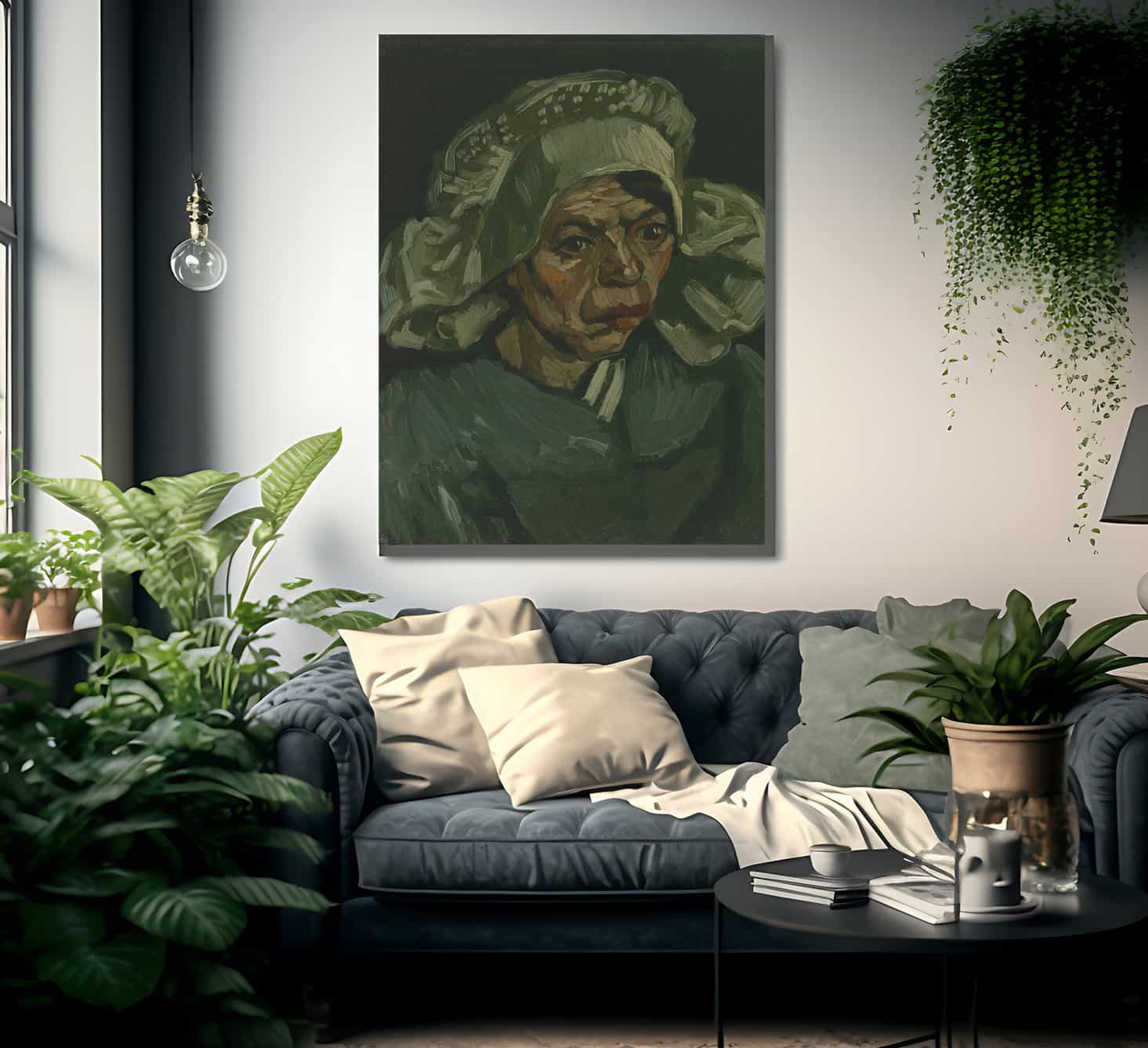 Head Of A Woman 3 By Vincent Van Gogh - Image 2