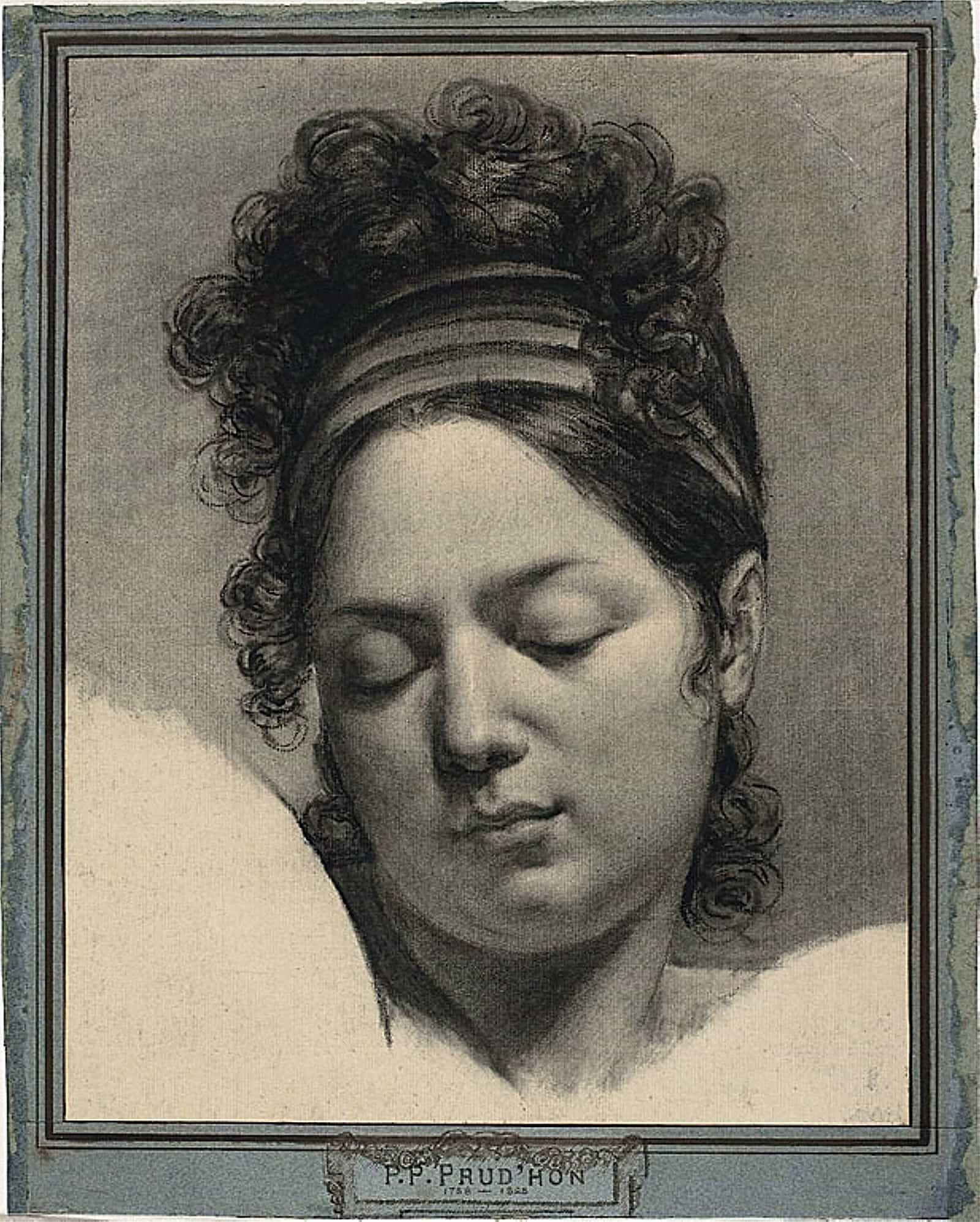 Head Of A Woman by Pierre Paul Prudhon