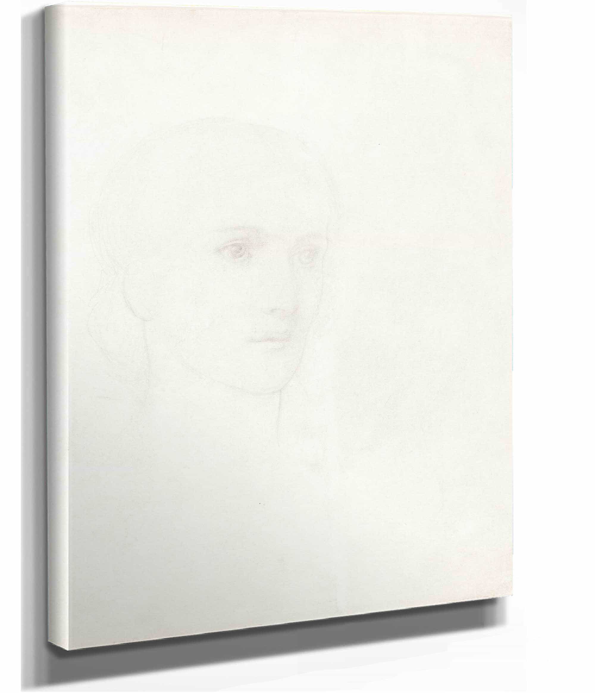 Head Of A Woman by Sir Edward Coley Burne Jones - Image 3