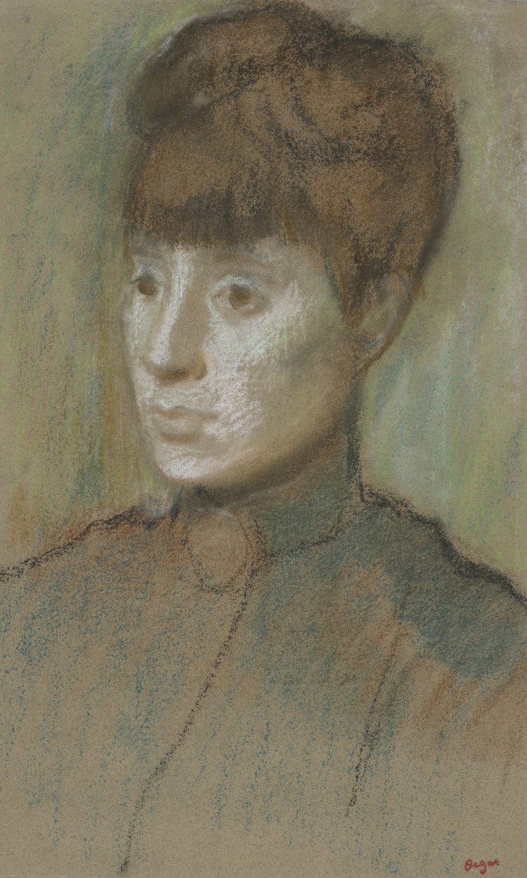 Head Of A Woman By Edgar Degas - Image 6
