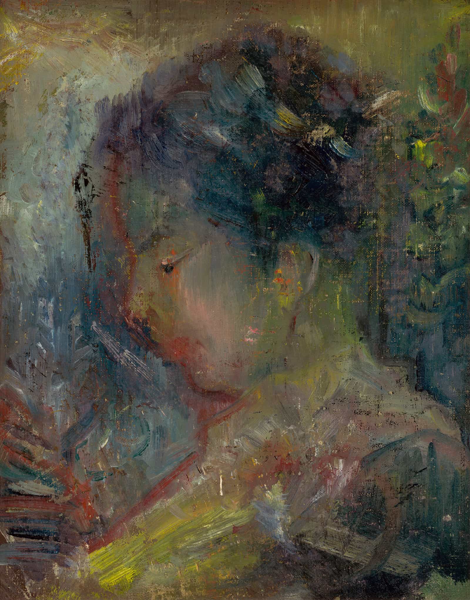 Head Of A Woman In Profile by Arnold Peter Weisz Kubincan