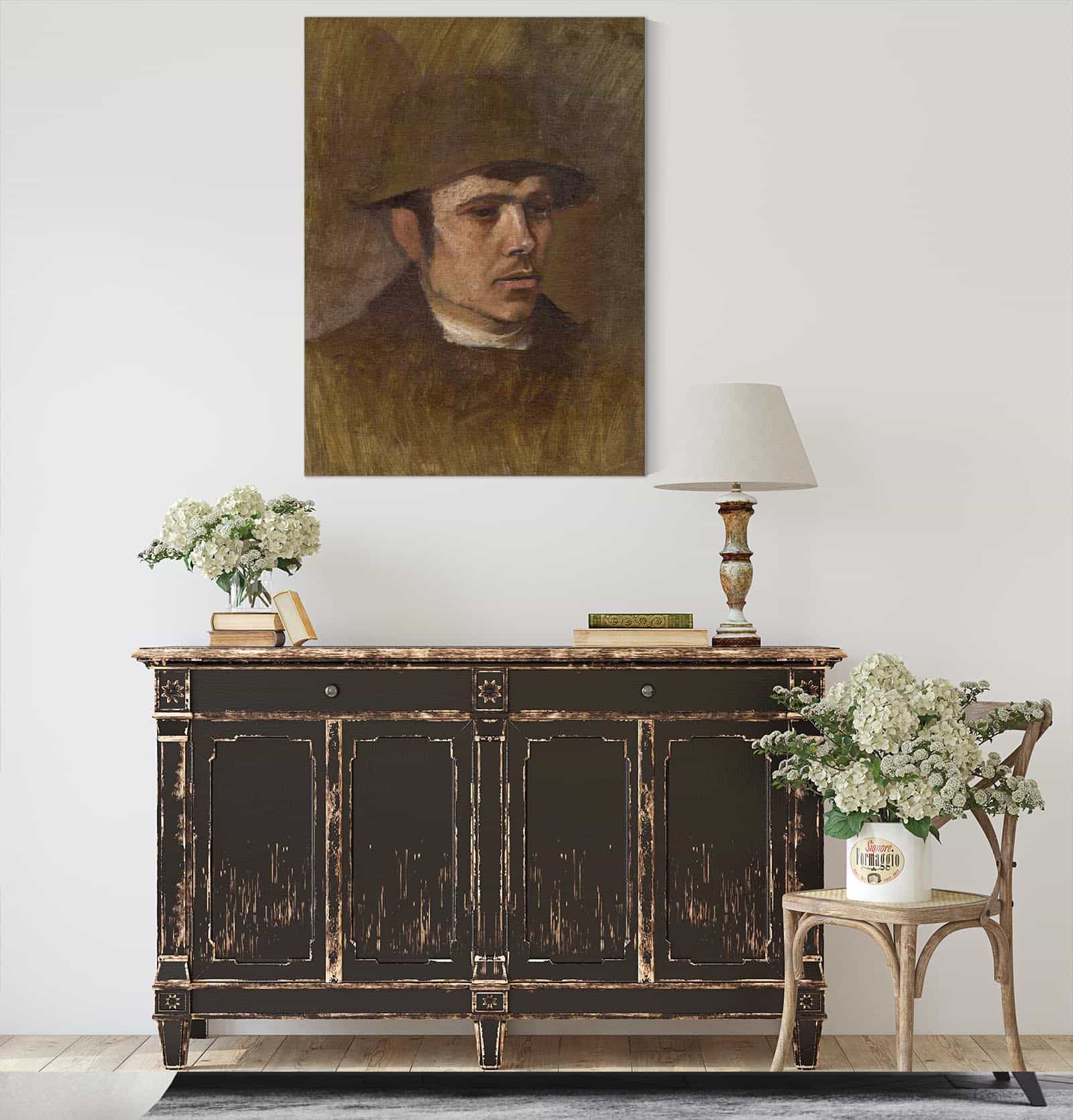 Head Of A Worker In A Hat by Ladislav Mednyanszky - Image 4